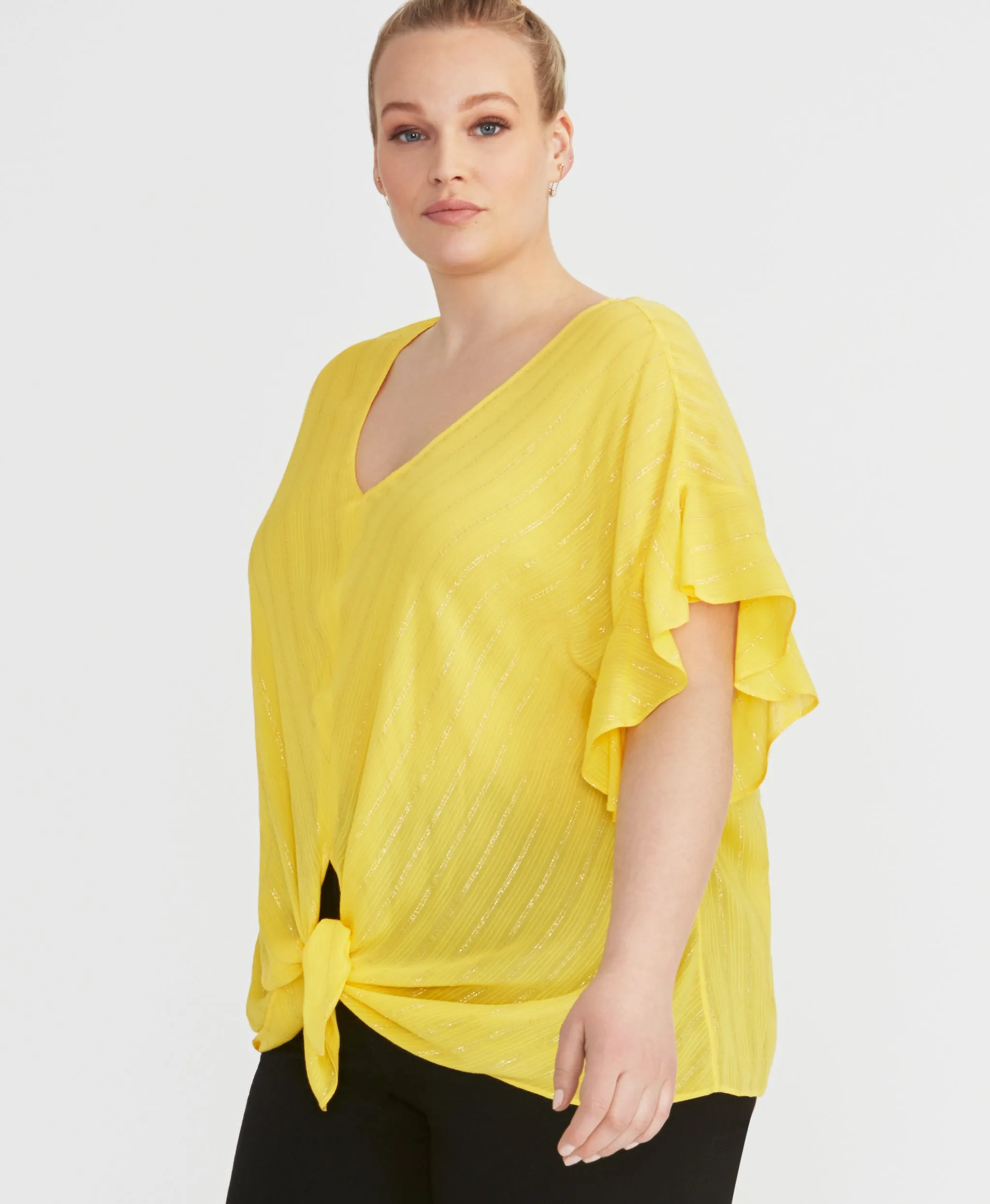 Zinnia Tie Front Top sold by RACHEL Rachel Roy product image thumbnail 3