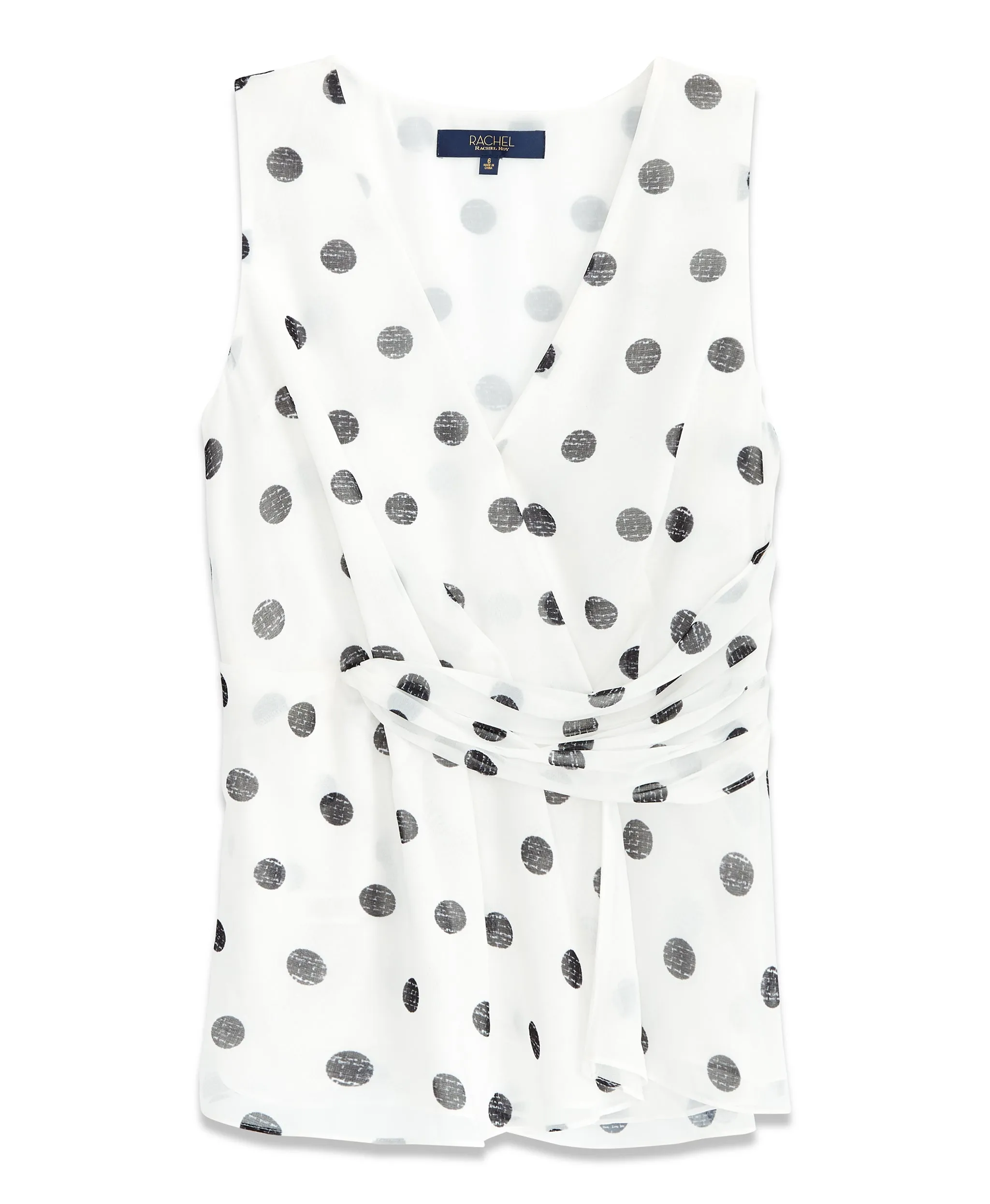 Polka Dot Twist Tank sold by RACHEL Rachel Roy product image thumbnail 2