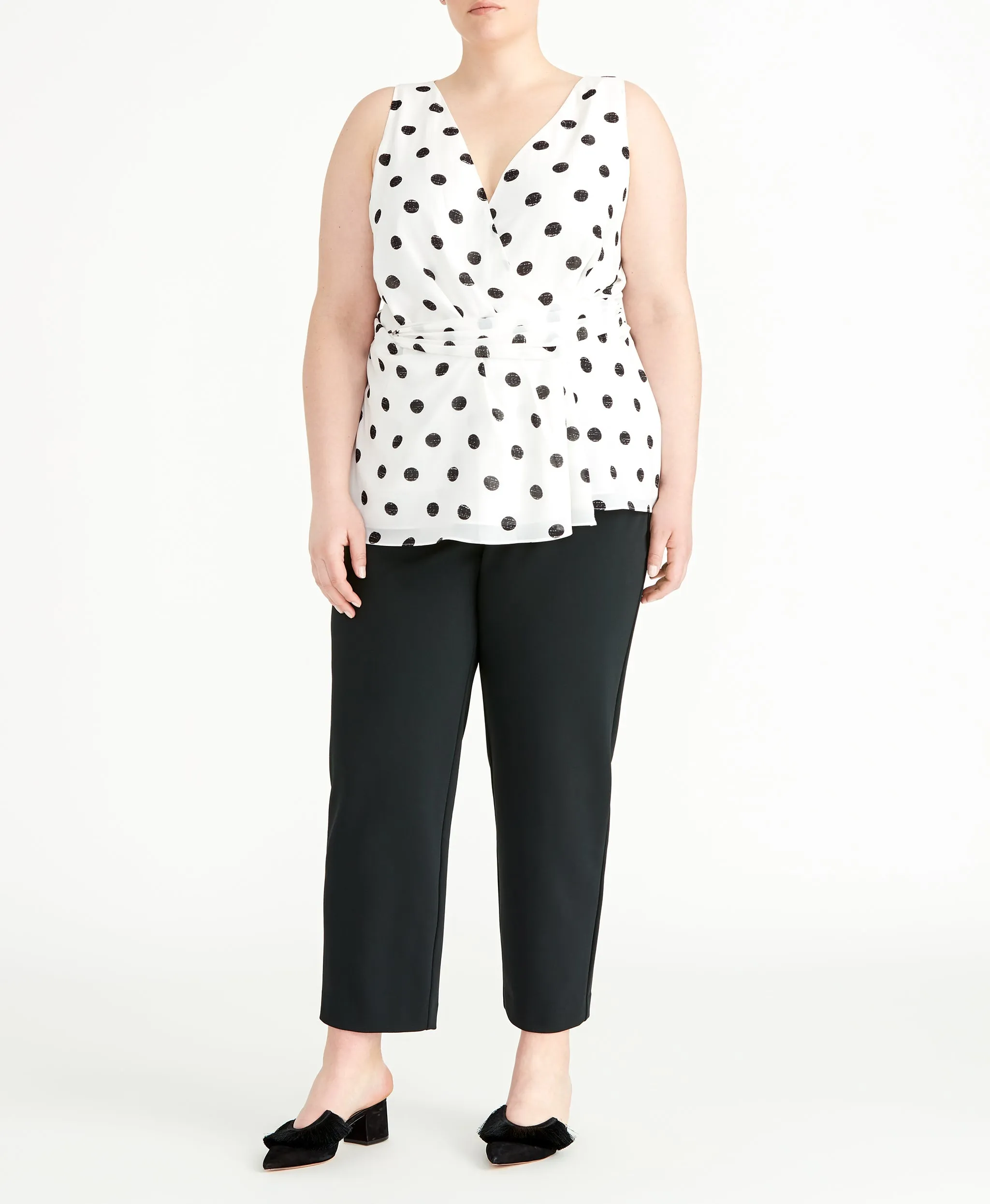 Polka Dot Twist Tank sold by RACHEL Rachel Roy product image thumbnail 3