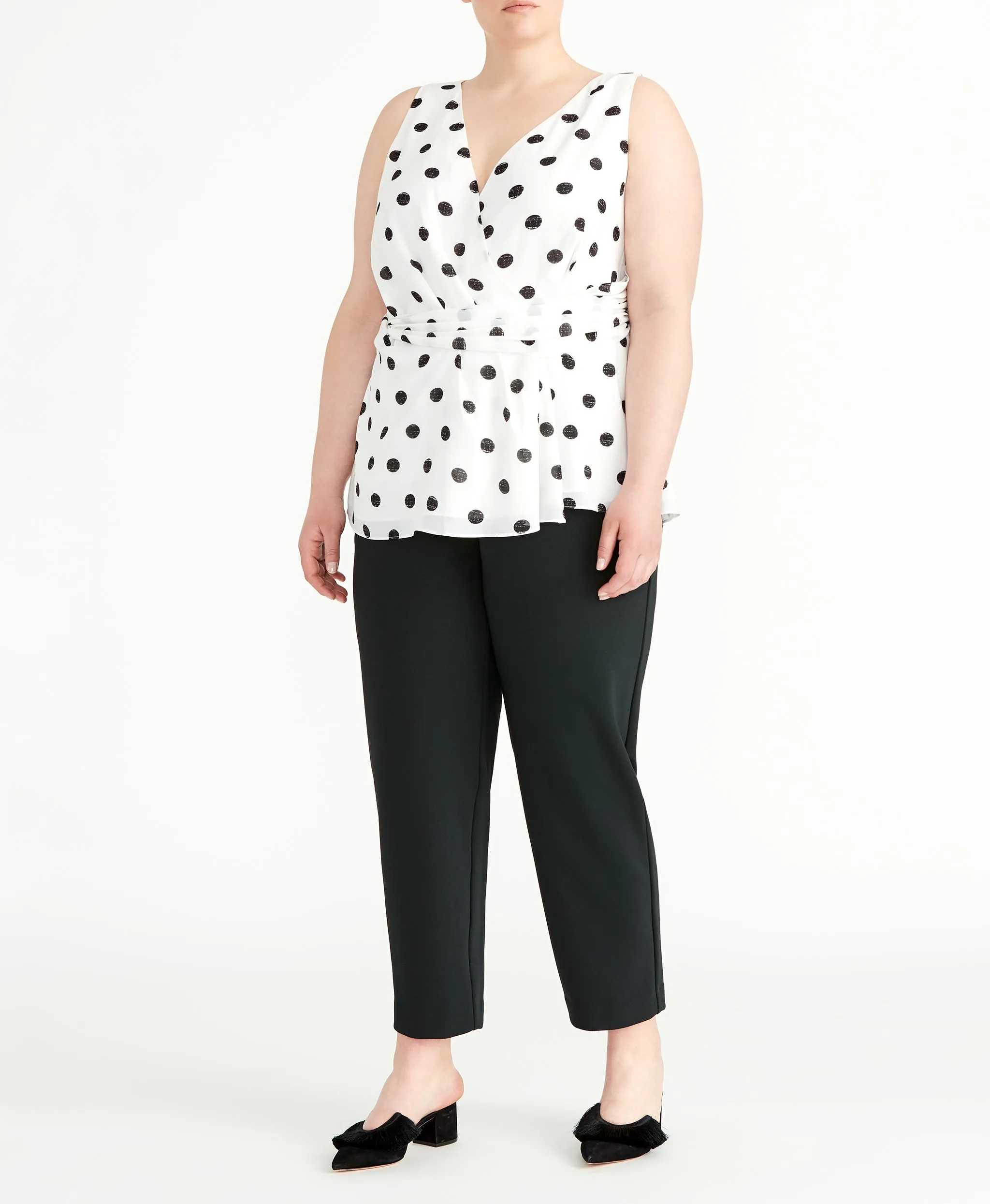 Polka Dot Twist Tank sold by RACHEL Rachel Roy product image thumbnail 4