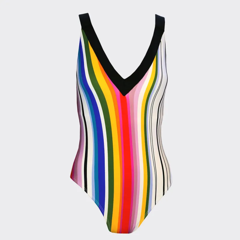 RAINBOW PLUNGE SUIT sold by RACHEL Rachel Roy
