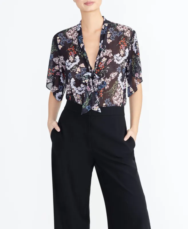 Floral Bow Blouse sold by RACHEL Rachel Roy