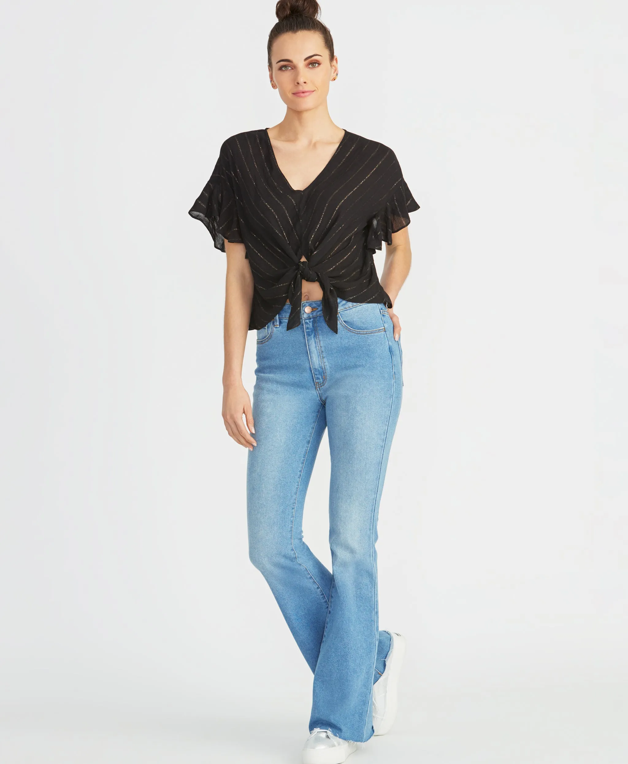 Zinnia Tie Front Top sold by RACHEL Rachel Roy product image thumbnail 2