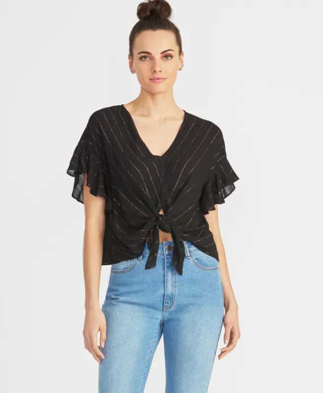 Zinnia Tie Front Top sold by RACHEL Rachel Roy