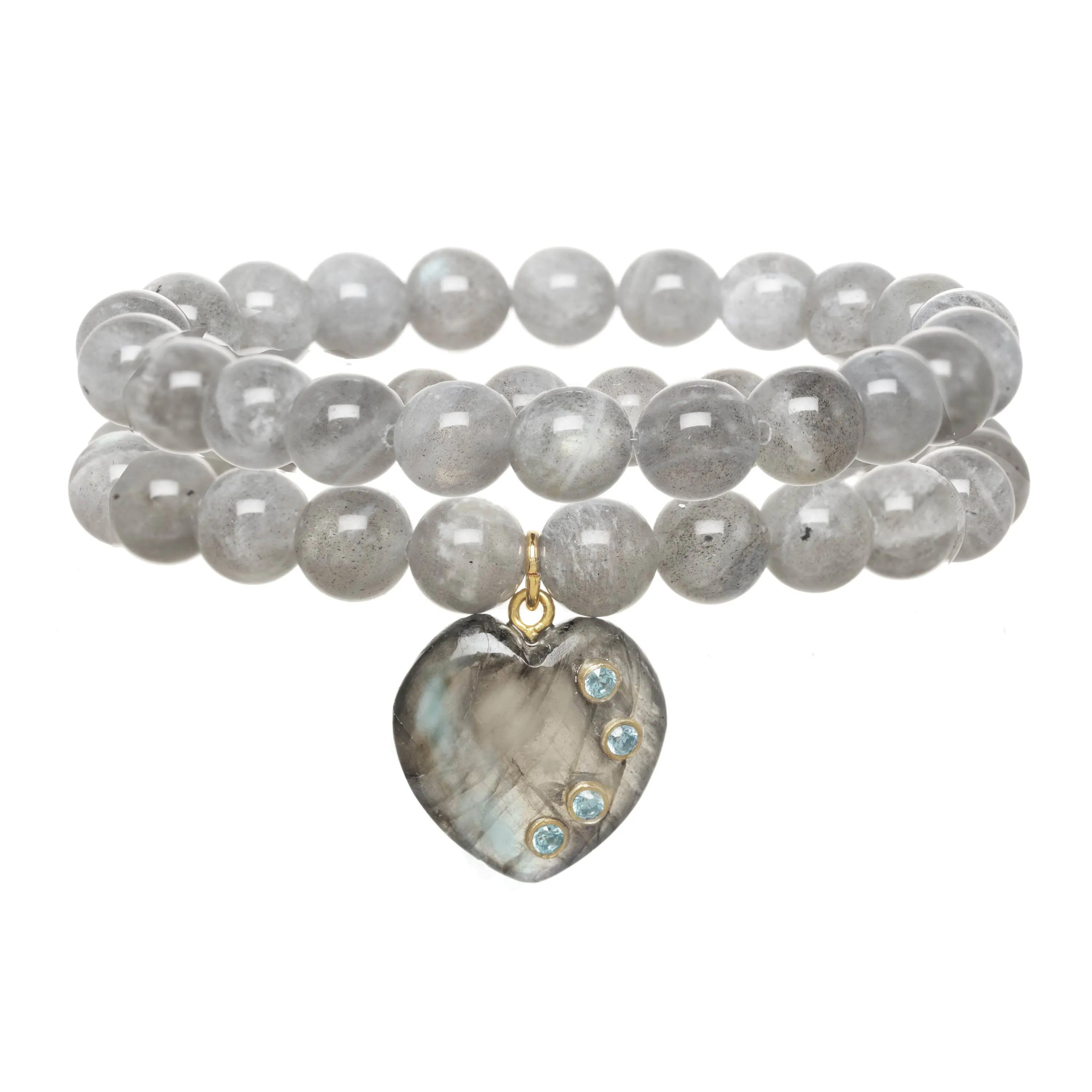 Labradorite Hanging Heart Bracelets sold by Rachel Reinhardt