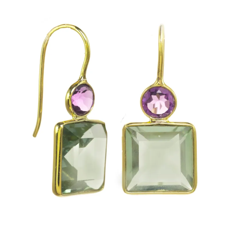 Pop of Quartz Earrings made by Rachel Reinhardt