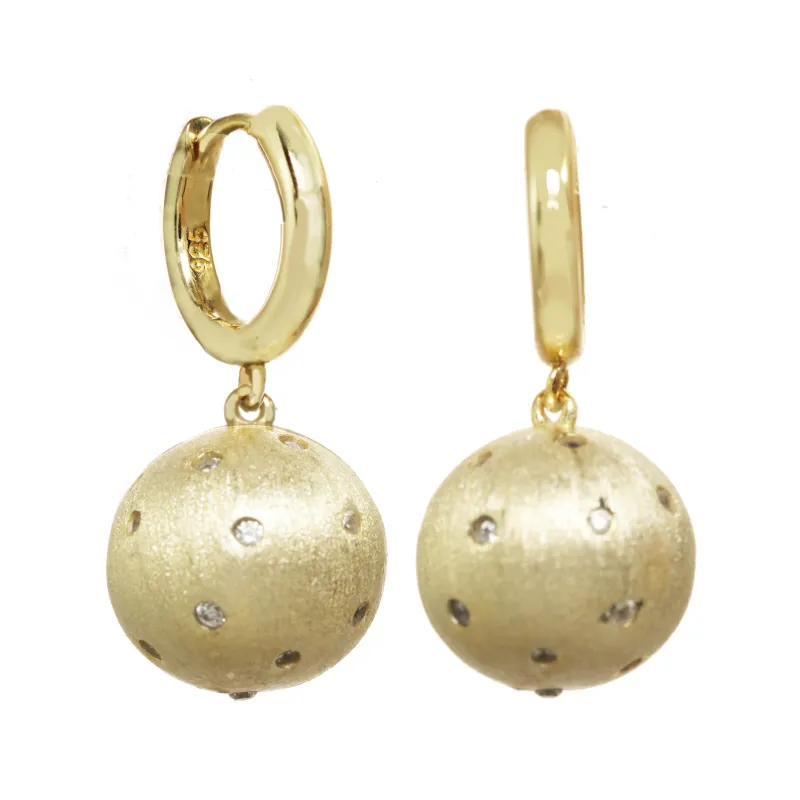 Ball Huggie Hoop Earring sold by Rachel Reinhardt