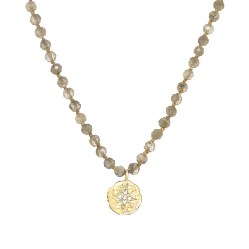 Green Labradorite Starburst Necklace sold by Rachel Reinhardt