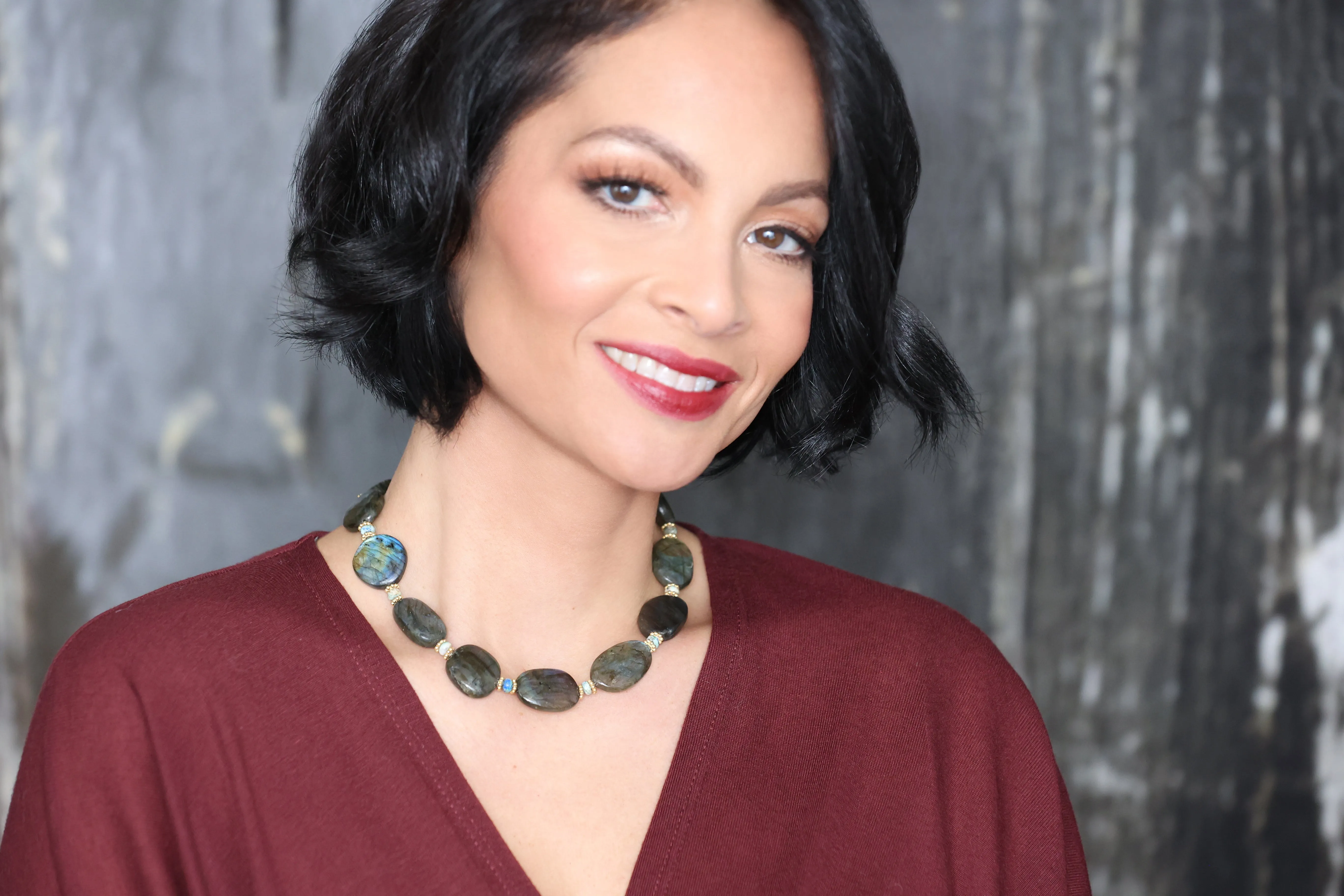 Labradorite Oval Necklace sold by Rachel Reinhardt product image thumbnail 2