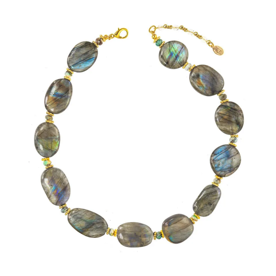 Labradorite Oval Necklace sold by Rachel Reinhardt