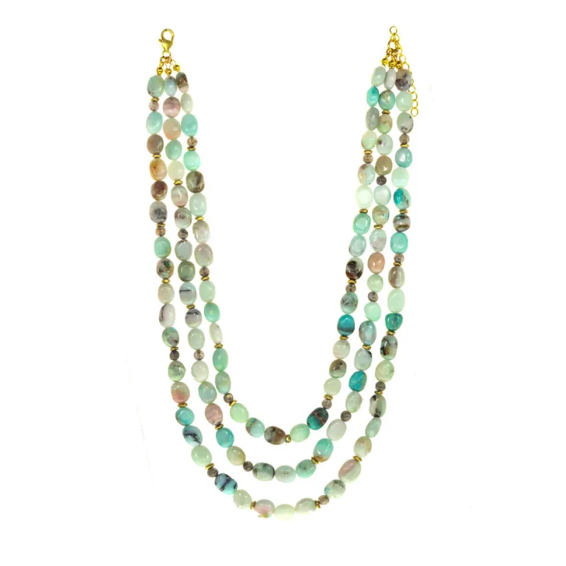 Peruvian Opal Layered Necklace sold by Rachel Reinhardt