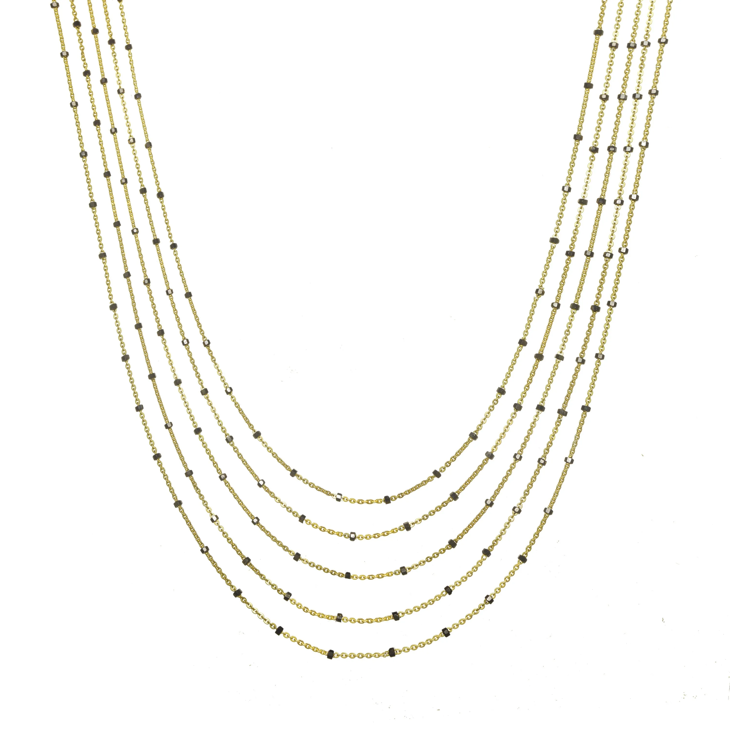 Gold Mixed Metal Layered Necklace sold by Rachel Reinhardt