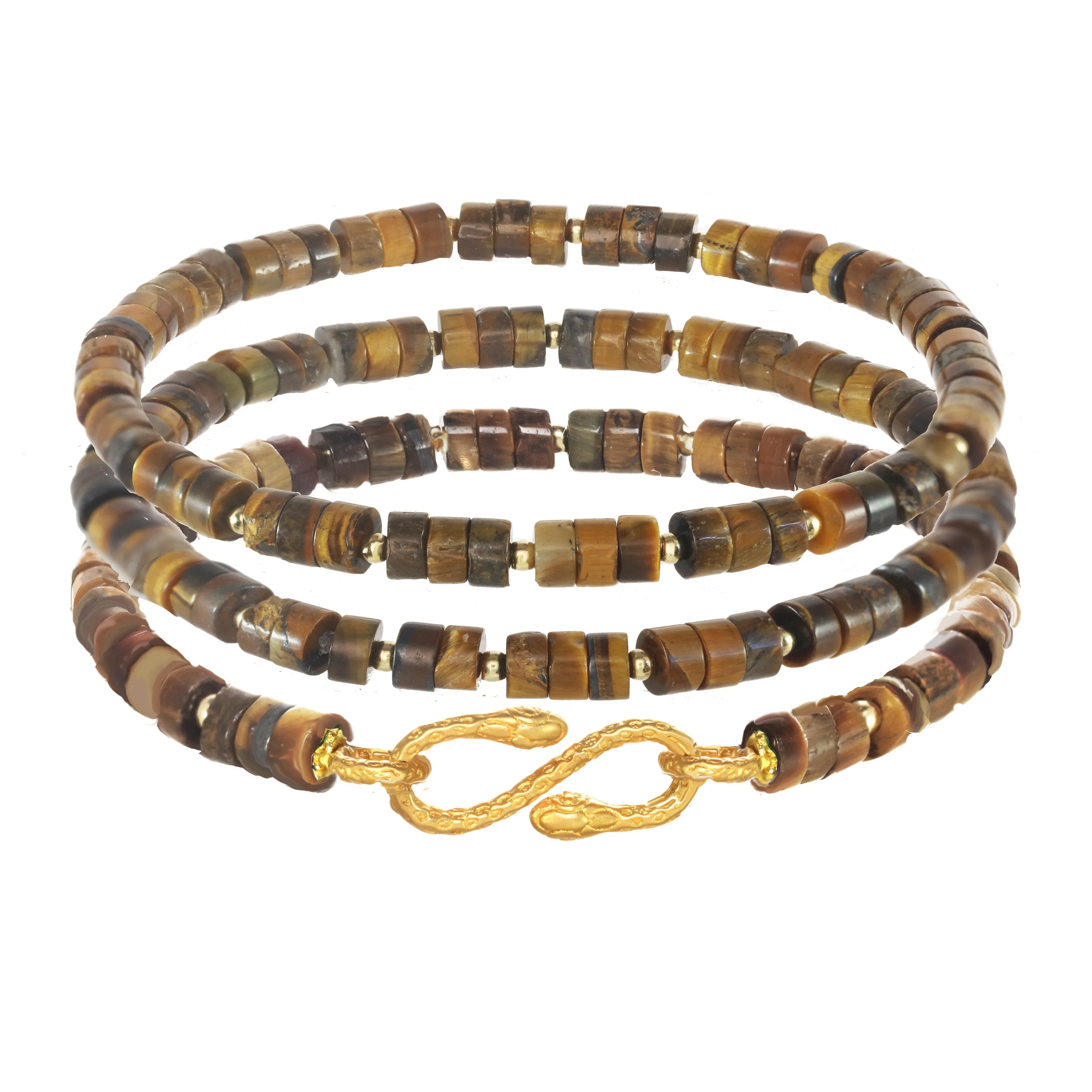 Tigers Eye Snake Connector Bracelet sold by Rachel Reinhardt