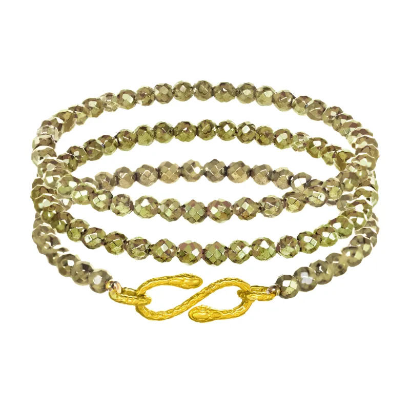 Grey Pyrite Snake Connector Bracelets sold by Rachel Reinhardt
