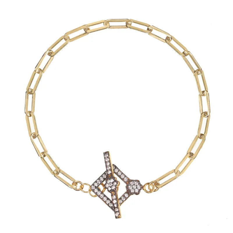 Pave Toggle Bracelet sold by Rachel Reinhardt