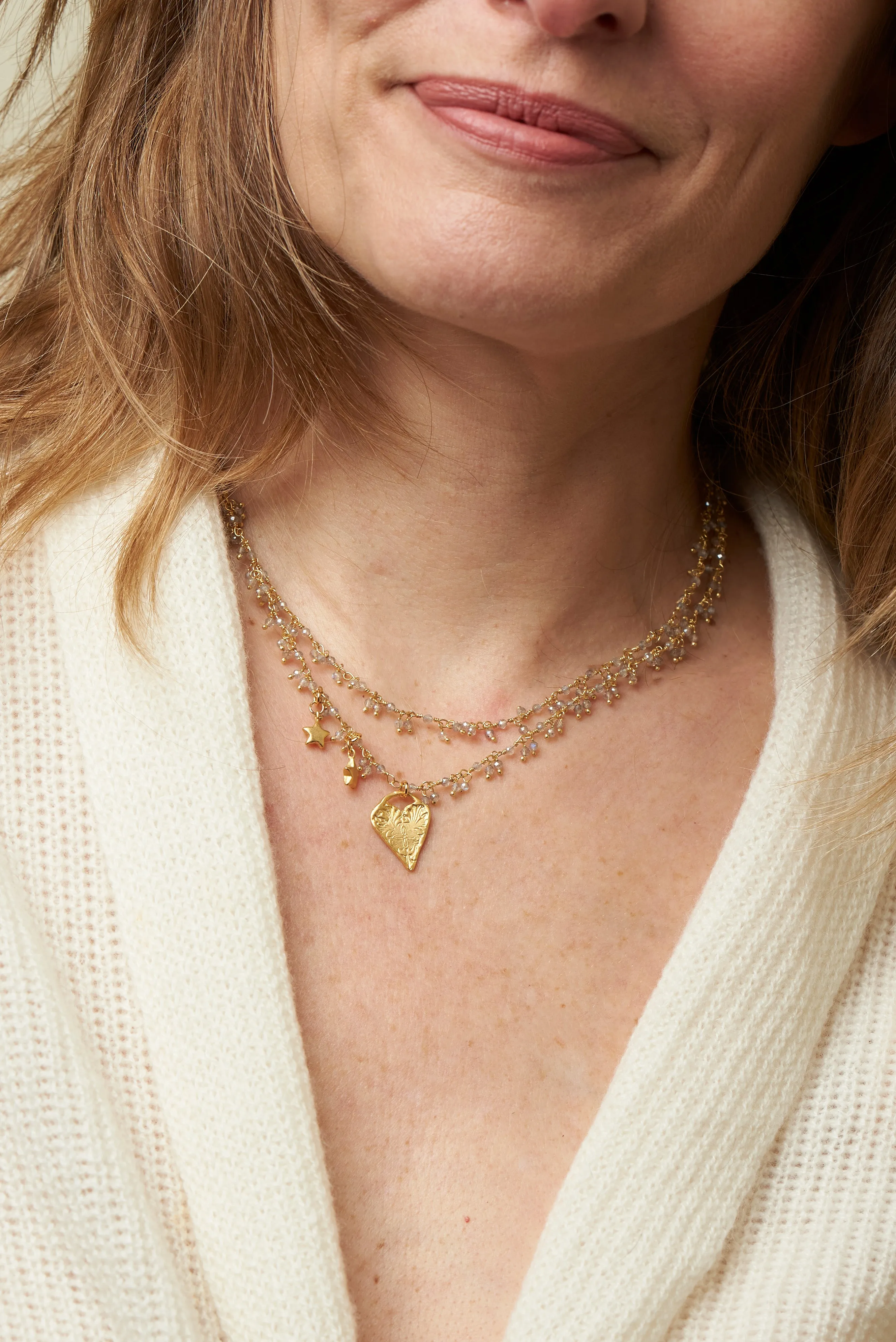 Yours Forever Cluster Necklace sold by Rachel Reinhardt product image thumbnail 2