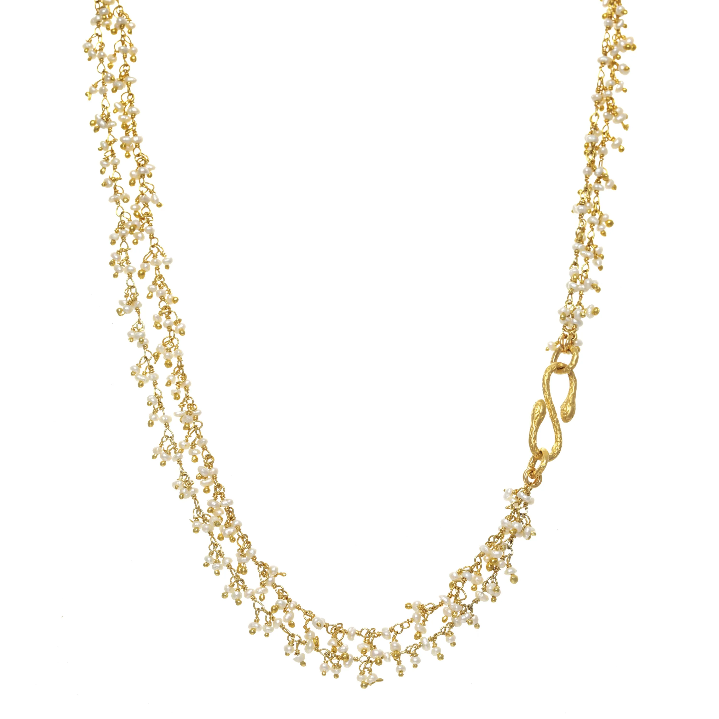 Pearl Cluster Serpent Necklace sold by Rachel Reinhardt