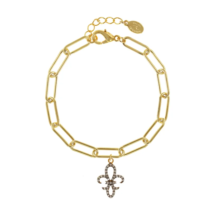 Fleur de lis Charm Bracelet sold by Rachel Reinhardt