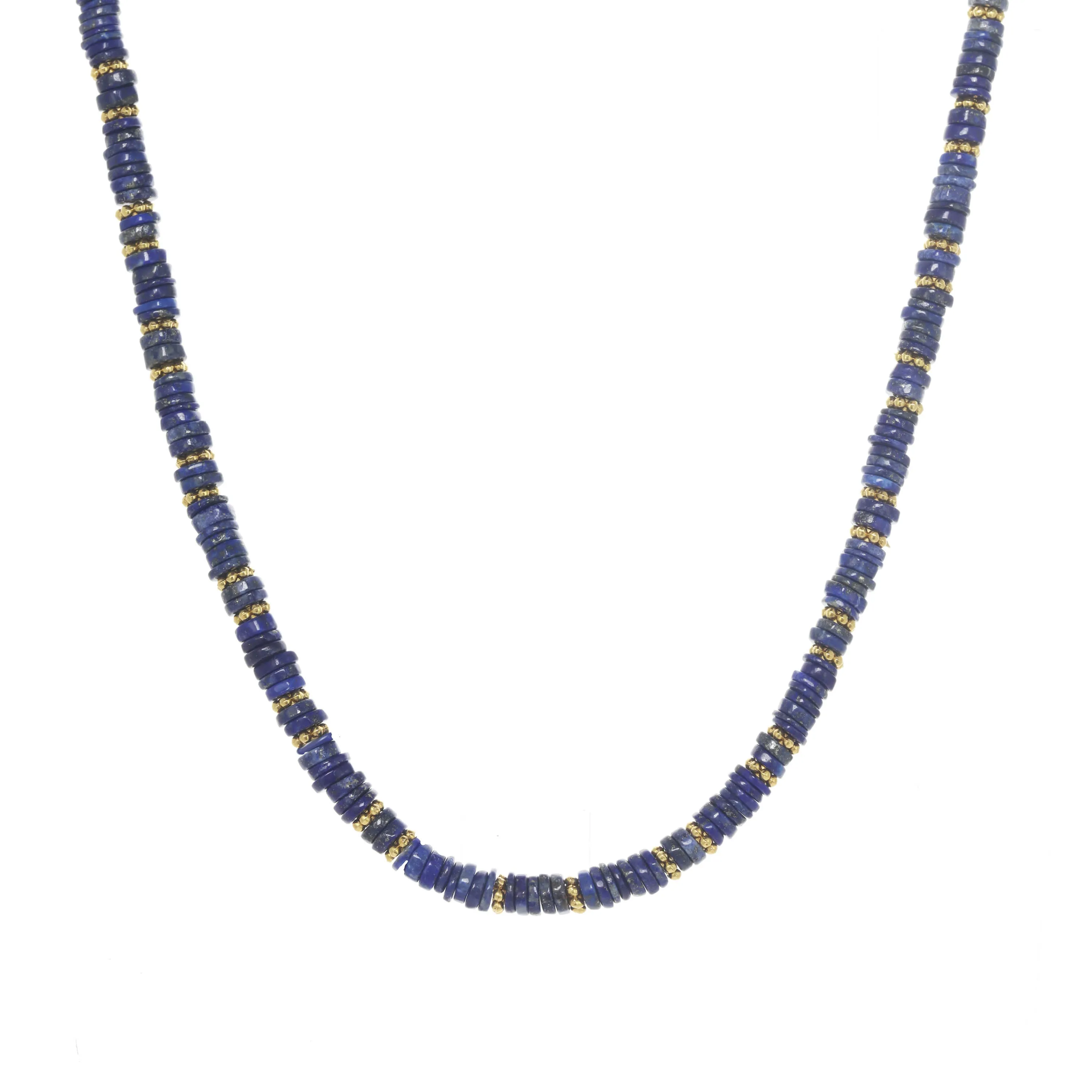 Blue Lapis Heishi Stone Necklace sold by Rachel Reinhardt