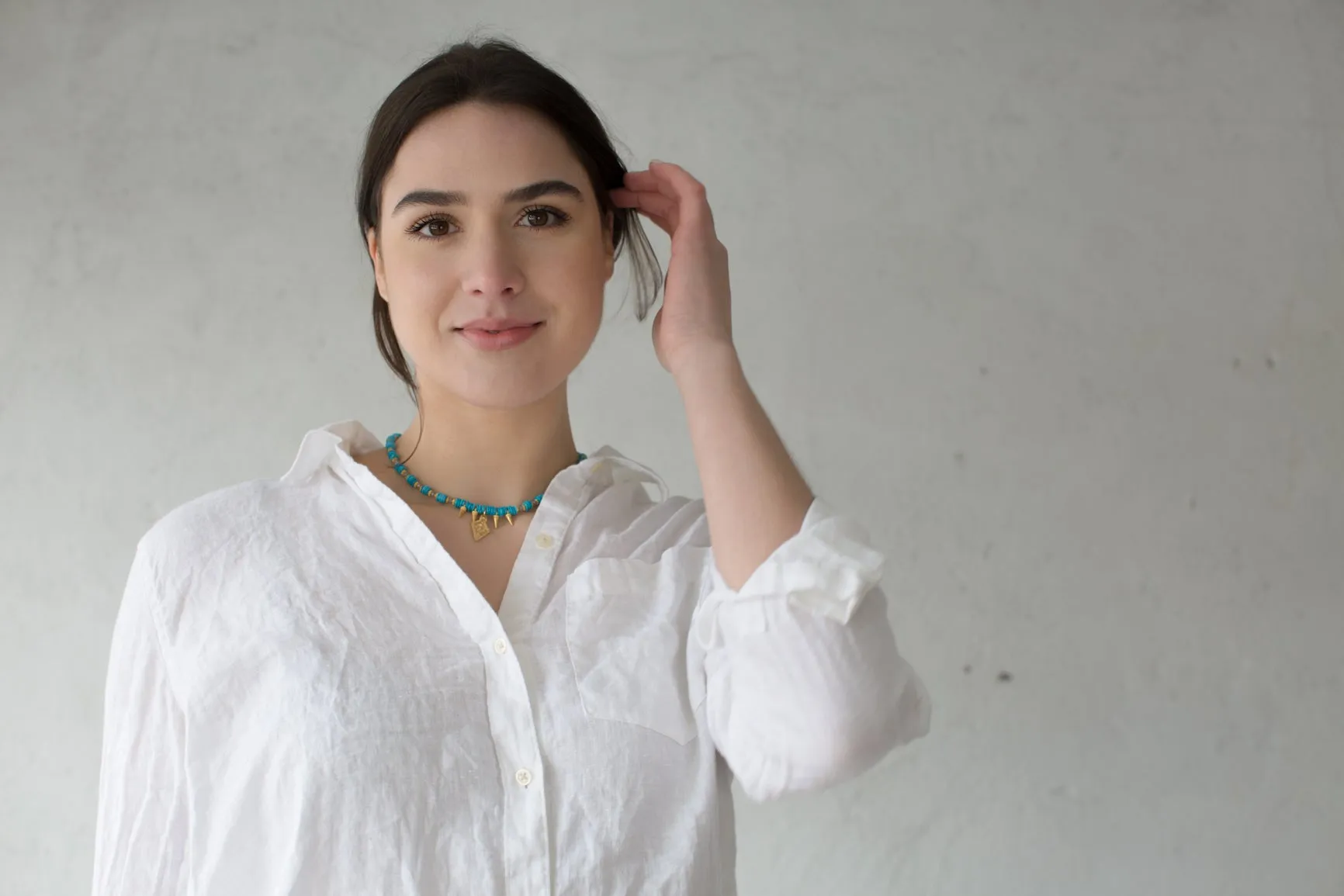 Turquoise Filagree Amulet Necklace sold by Rachel Reinhardt product image thumbnail 3