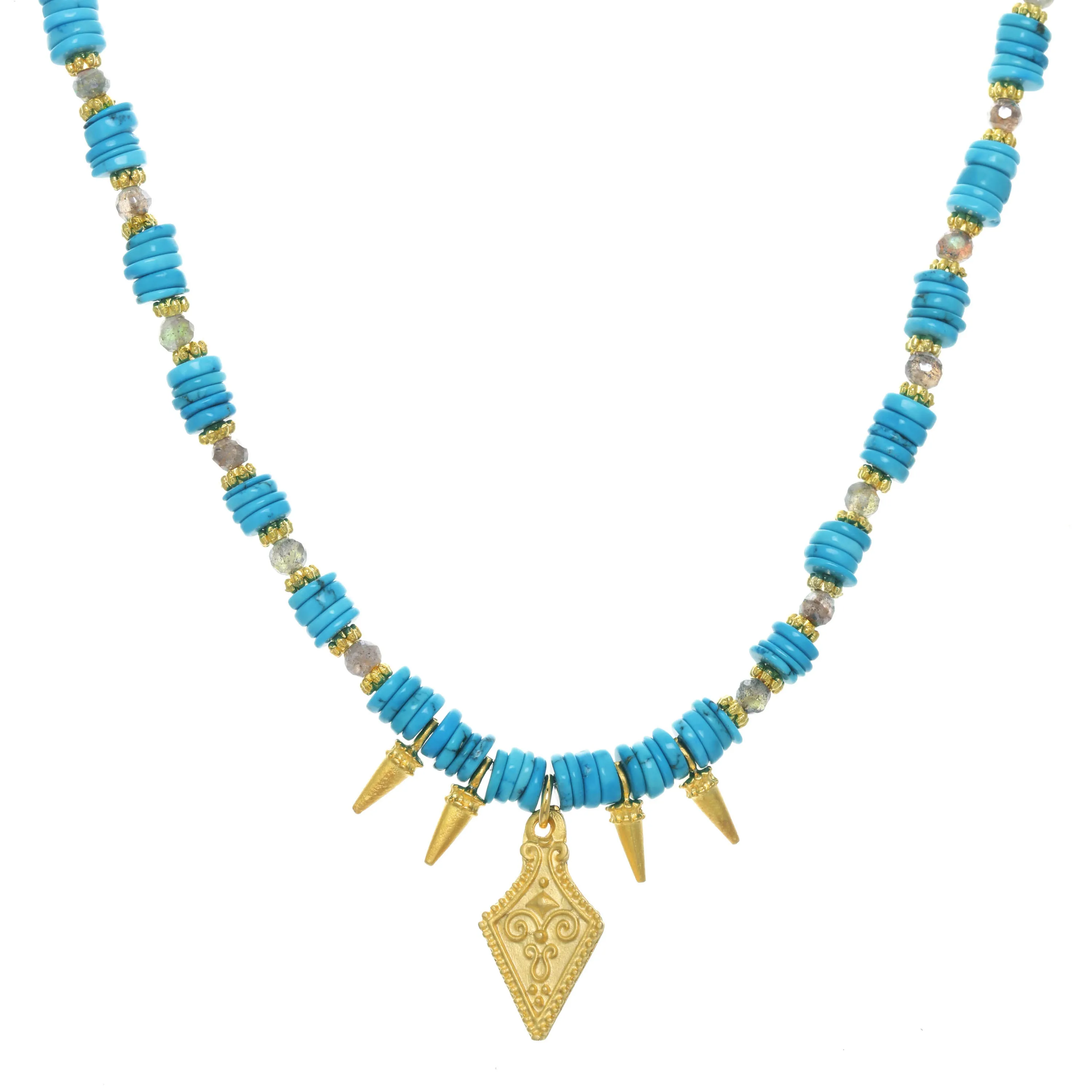 Turquoise Filagree Amulet Necklace sold by Rachel Reinhardt