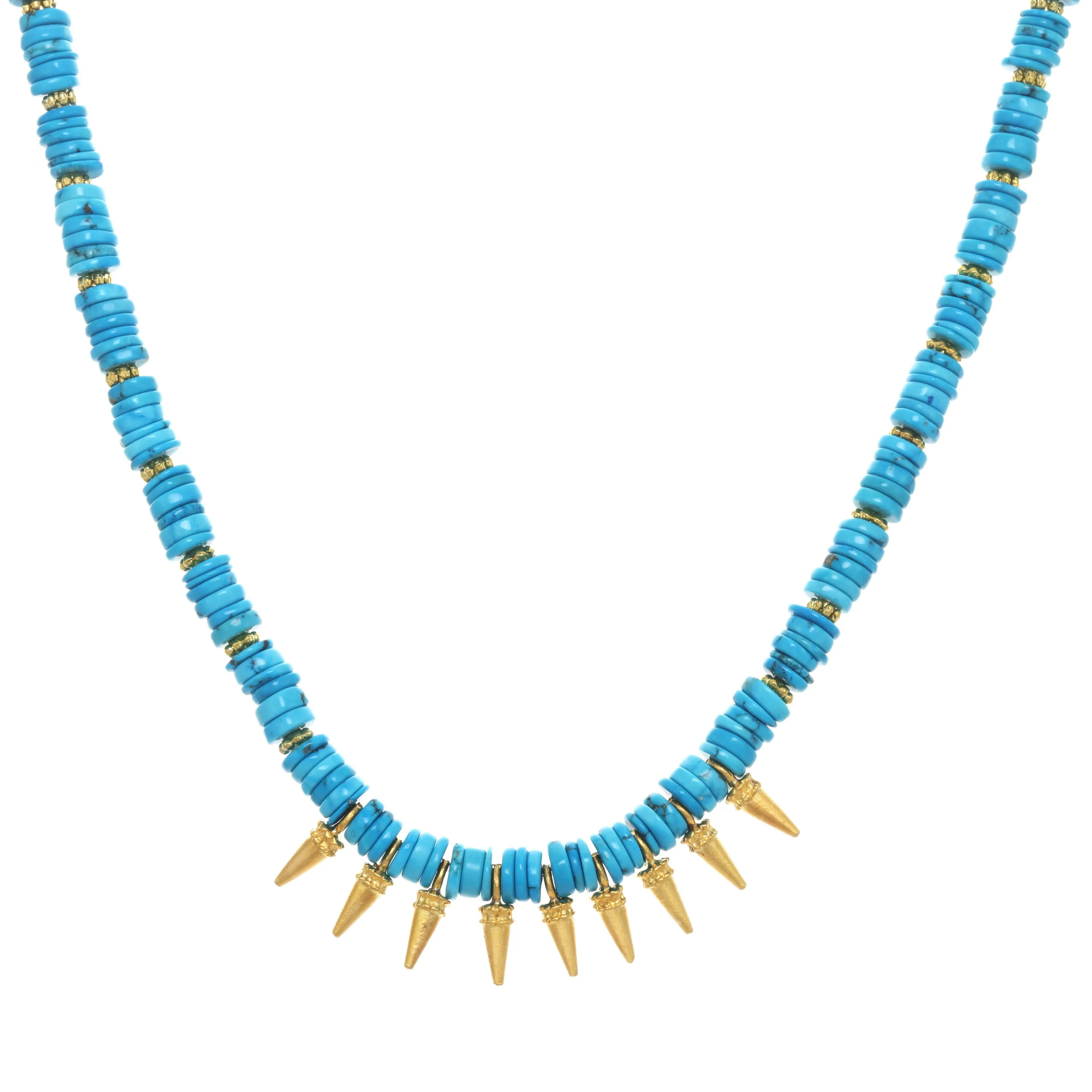 Turquoise Mini Spike Necklace sold by Rachel Reinhardt