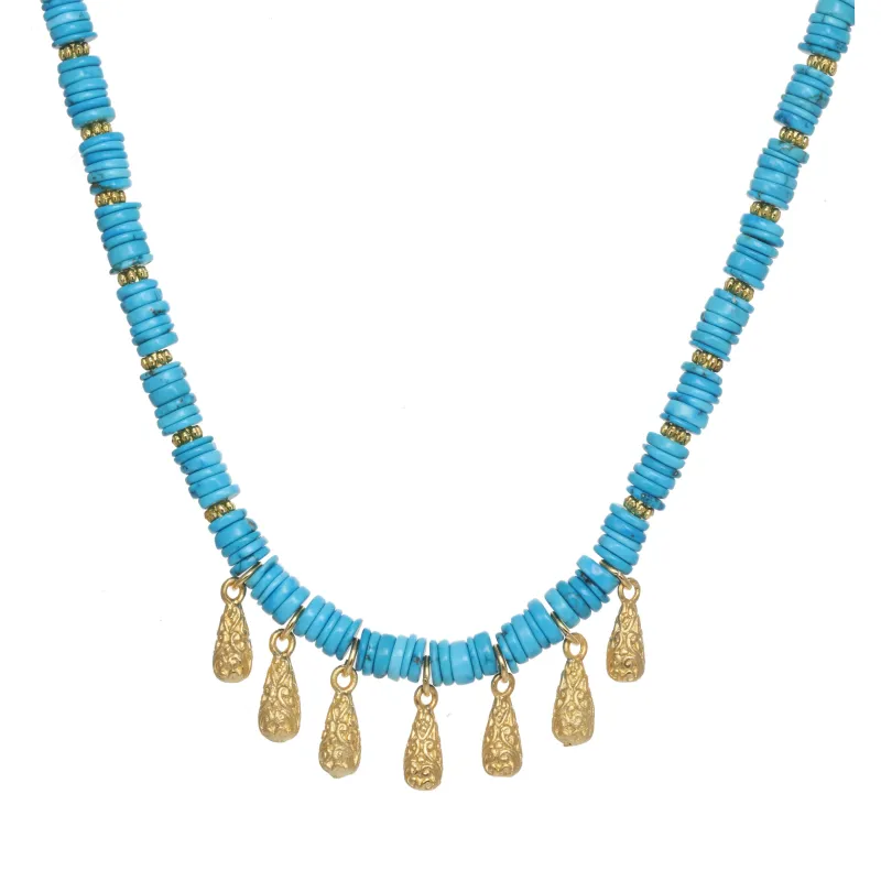 Turquoise Raindrop Necklace sold by Rachel Reinhardt