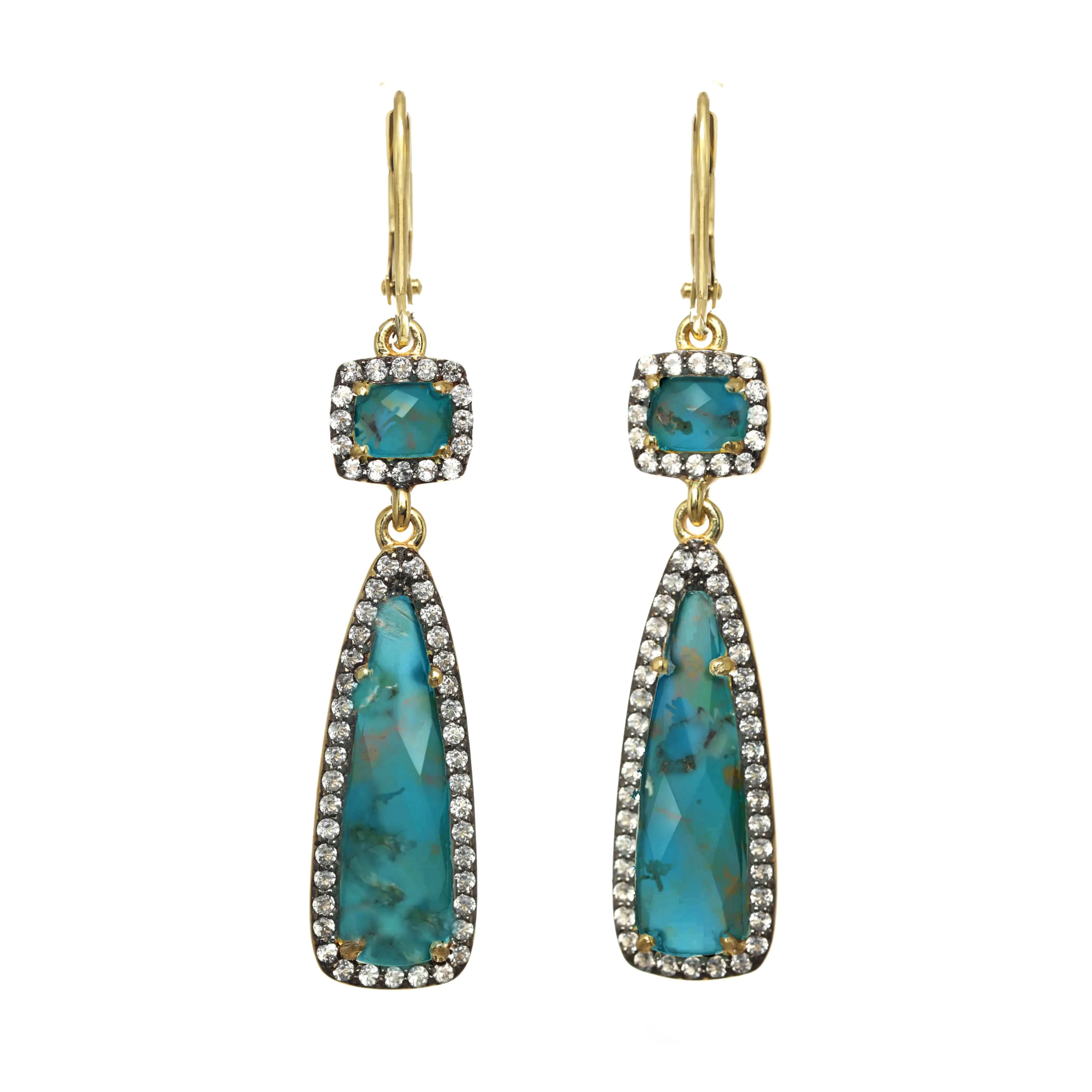 Turquoise Pave Earring sold by Rachel Reinhardt