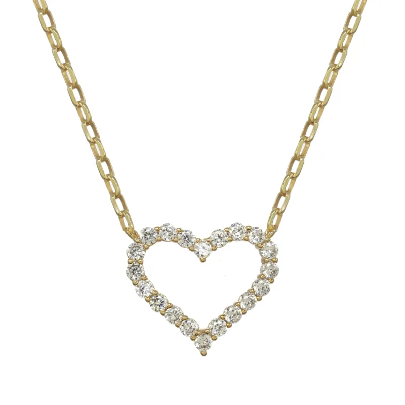 Pave Heart Necklace sold by Rachel Reinhardt