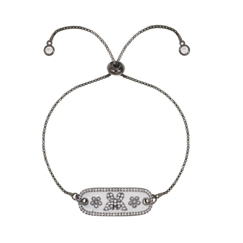 Enamel Butterfly Cubic Zirconia Bracelet sold by Rachel Reinhardt