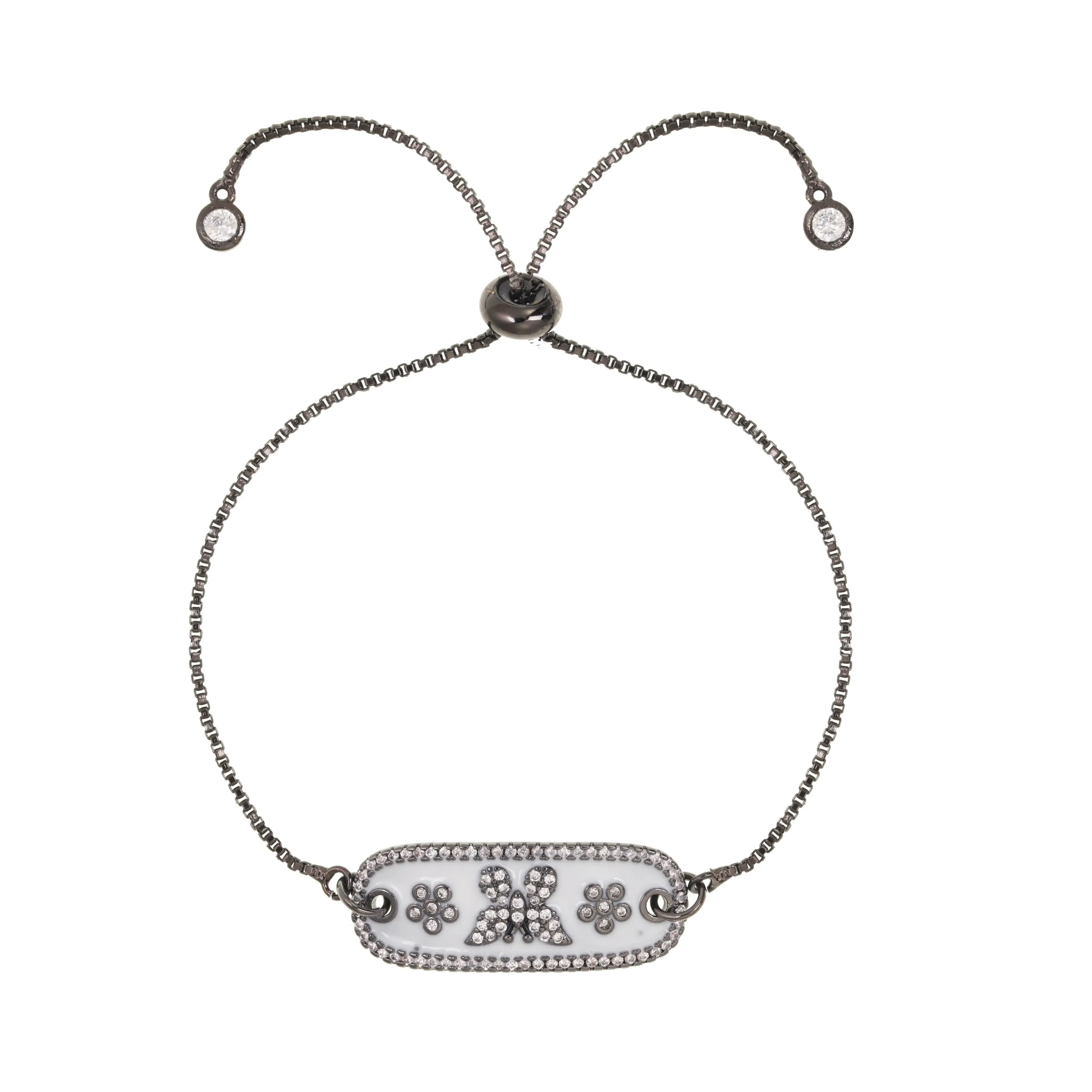 Enamel Butterfly Cubic Zirconia Bracelet sold by Rachel Reinhardt