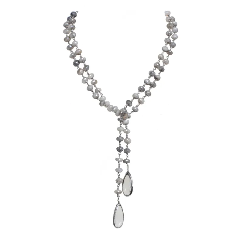 Silverite Lariat made by Rachel Reinhardt