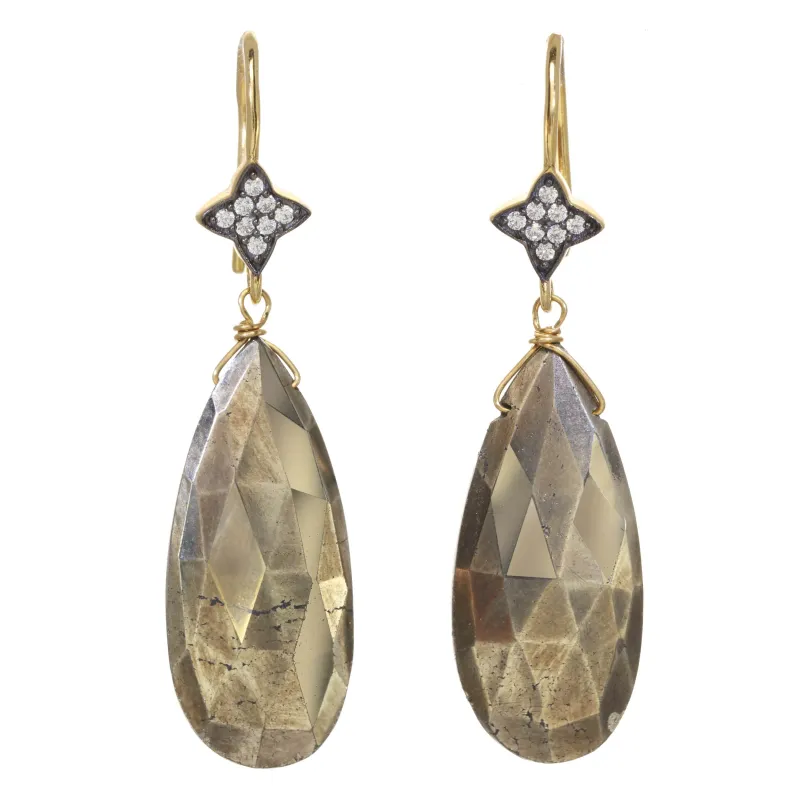 Pyrite Teardrop Earring sold by Rachel Reinhardt