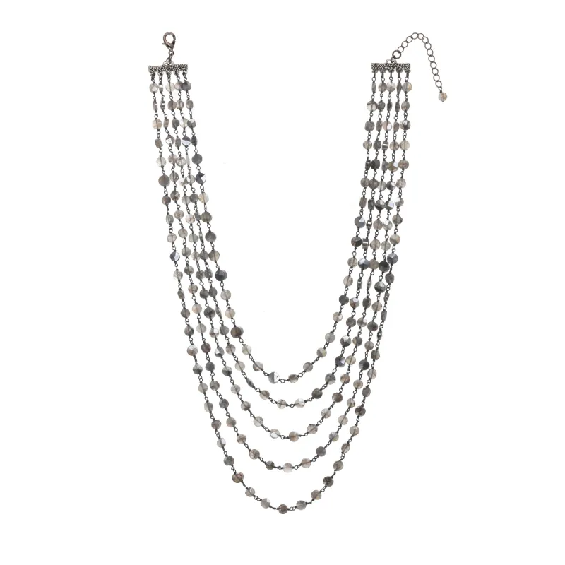 Labradorite Layered Necklace sold by Rachel Reinhardt