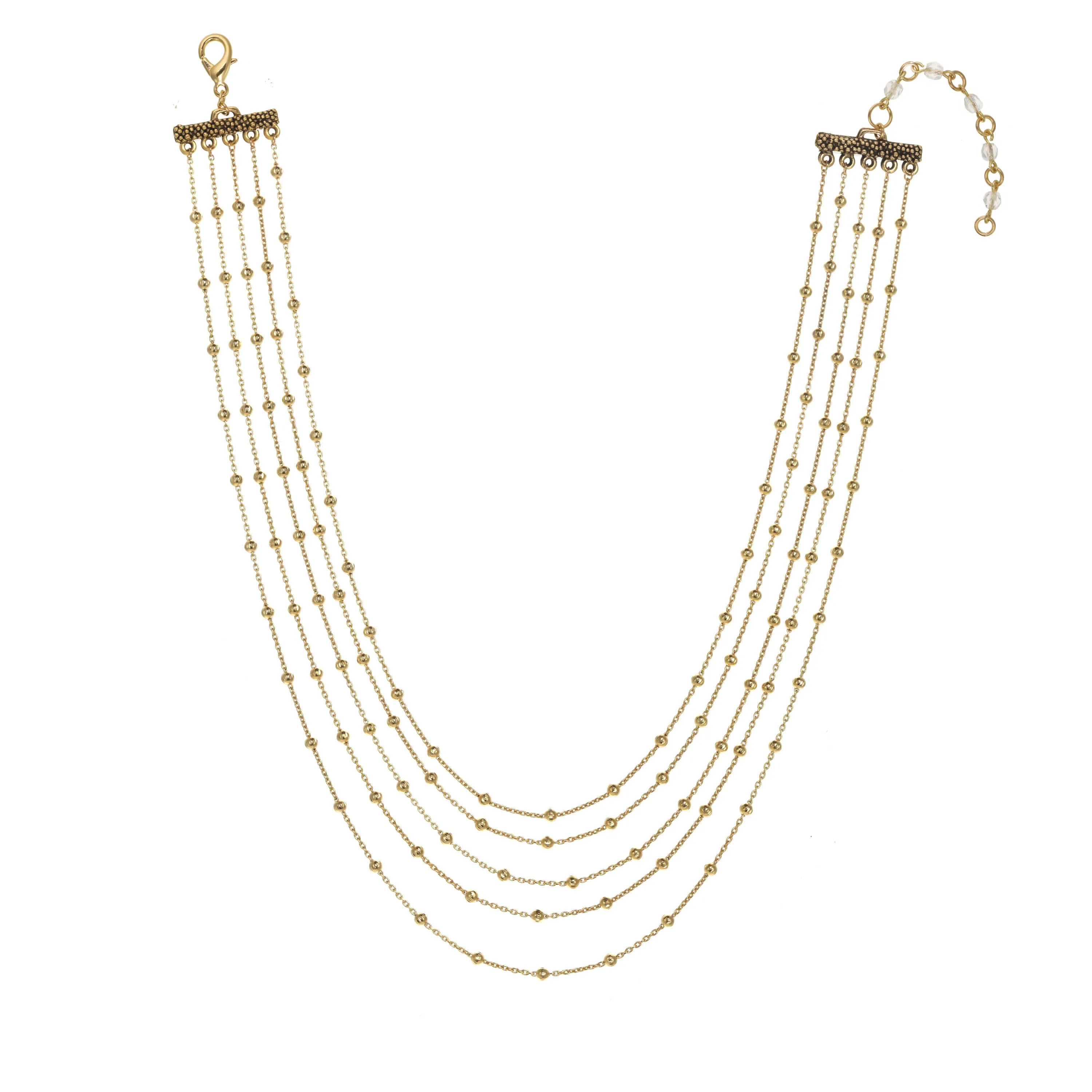 Multi Row Ball Chain Necklace sold by Rachel Reinhardt