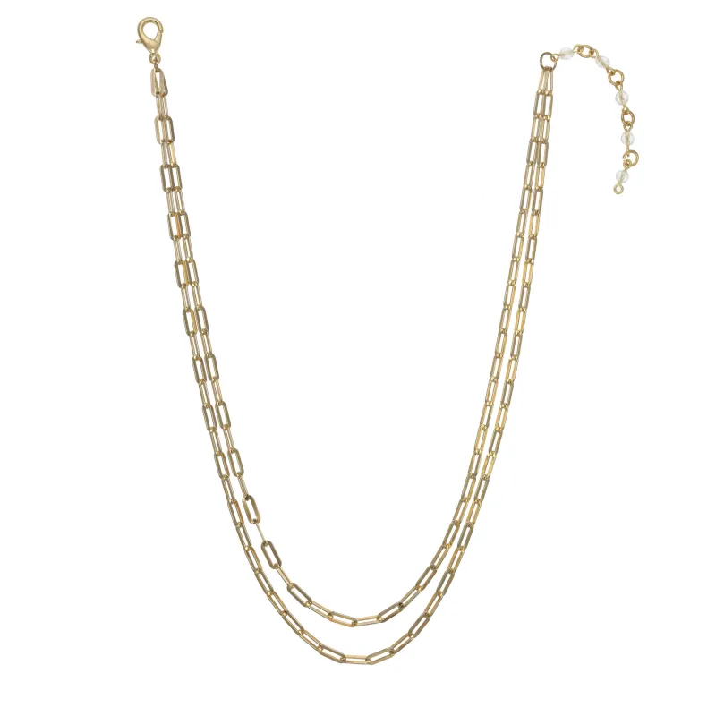 Gold Link Best Selling Paperclip Necklace sold by Rachel Reinhardt