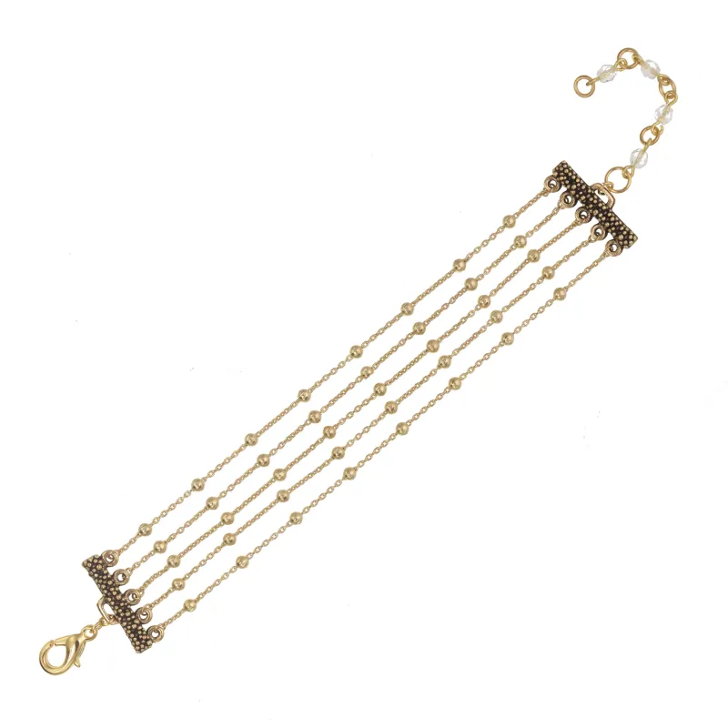 Gold Multi Row Bracelet sold by Rachel Reinhardt