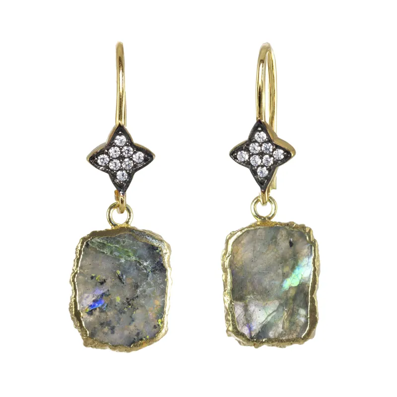 Labradorite Slice Earring sold by Rachel Reinhardt
