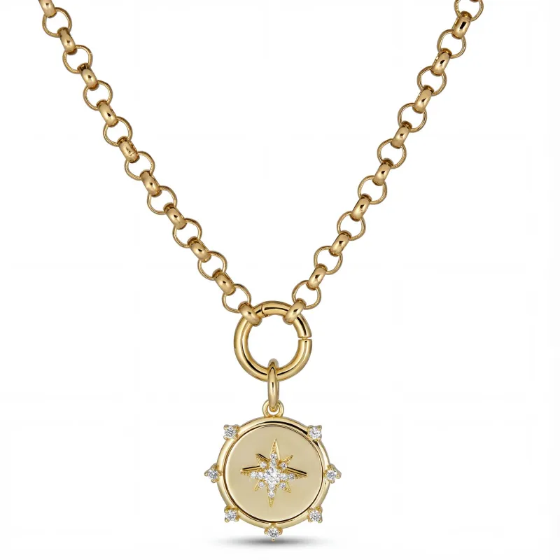 Gold Celestial Pendant Necklace sold by Rachel Reinhardt