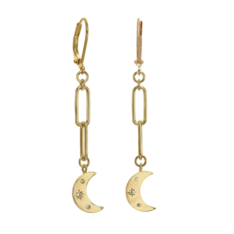 Moonglow Earrings made by Rachel Reinhardt