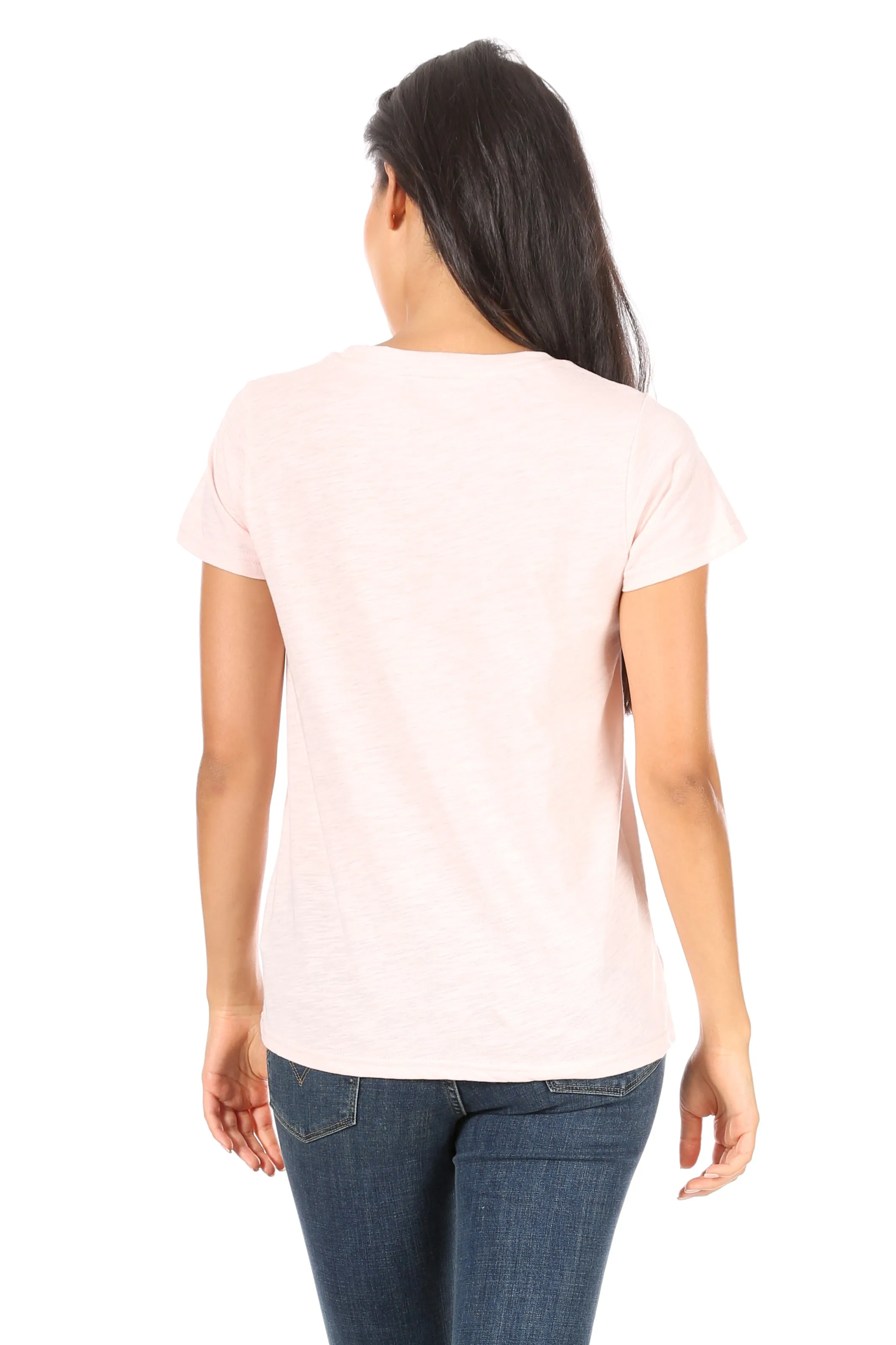Women's "MOM LIFE" Short Sleeve Classic Slub T-Shirt sold by Rae Dunn product image thumbnail 5