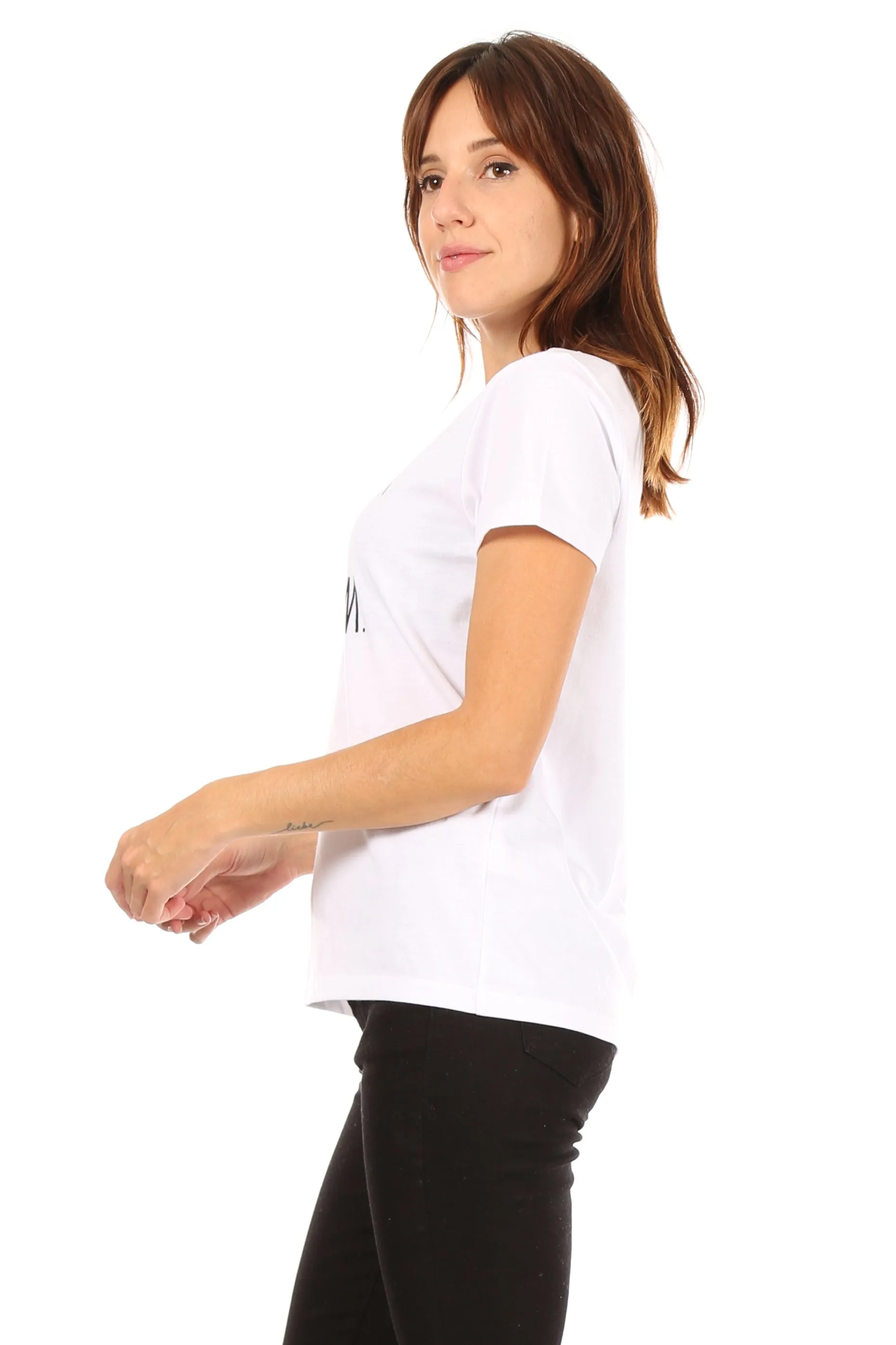 Women's "DON'T QUIT YOUR DAYDREAM" Short Sleeve Icon T-Shirt sold by Rae Dunn product image thumbnail 2