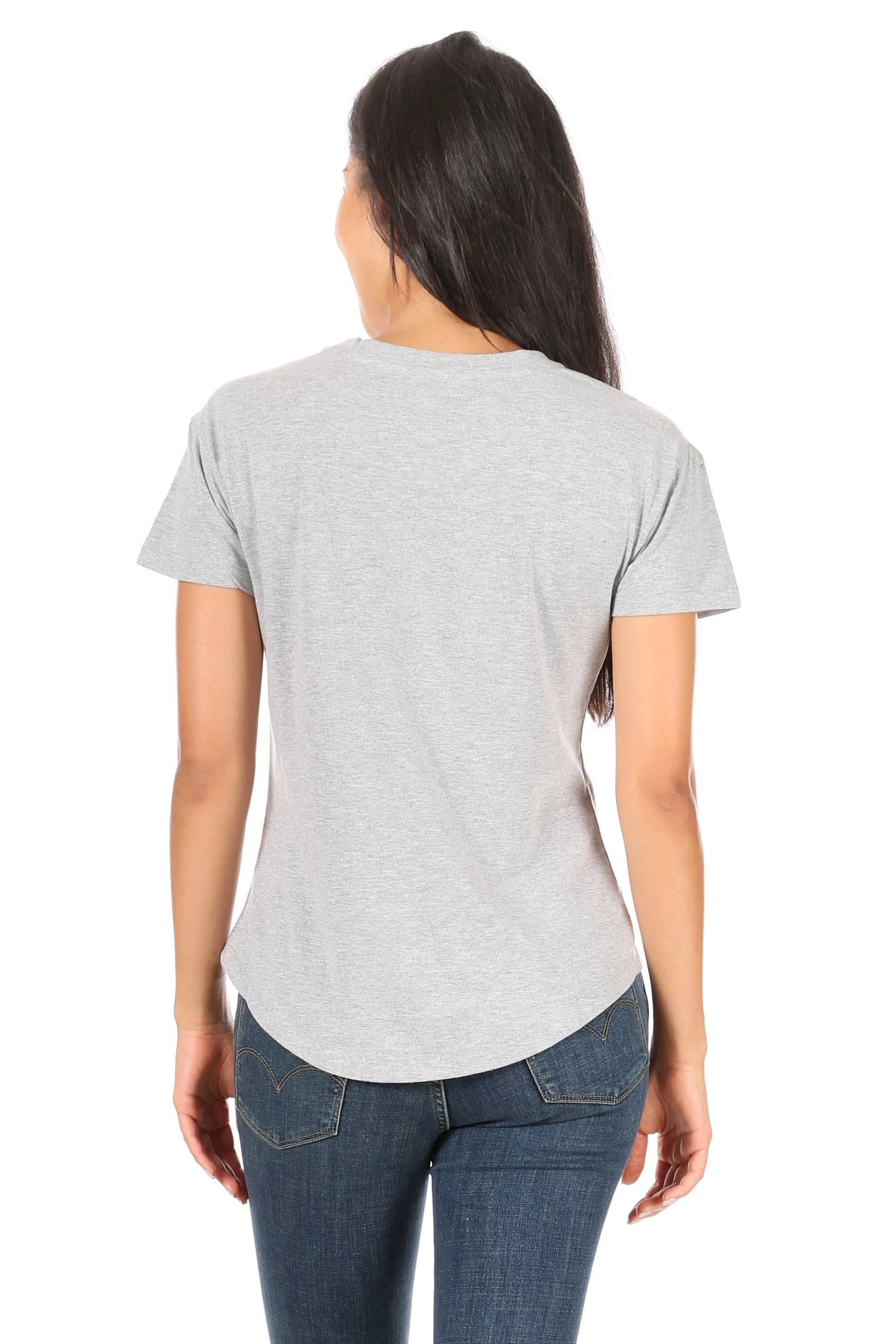 Women's "BLESSED" Short Sleeve Shirttail Hem T-Shirt sold by Rae Dunn product image thumbnail 3