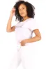 Women's "UNSTOPPABLE" Short Sleeve Shirttail Hem T-Shirt sold by Rae Dunn