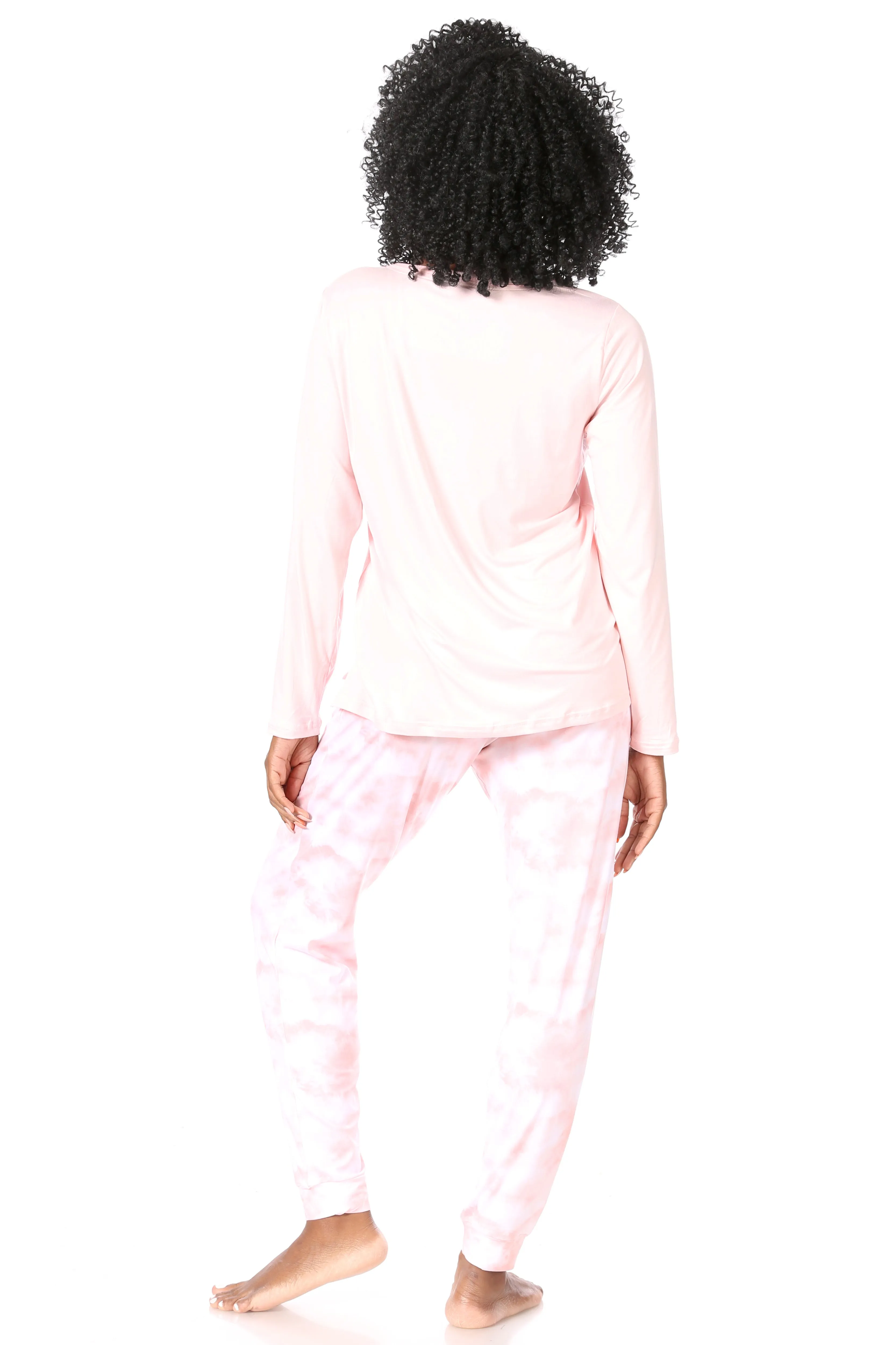 Women's "WEEKEND MODE" Long Sleeve Top and Jogger Pajama Set sold by Rae Dunn product image thumbnail 3