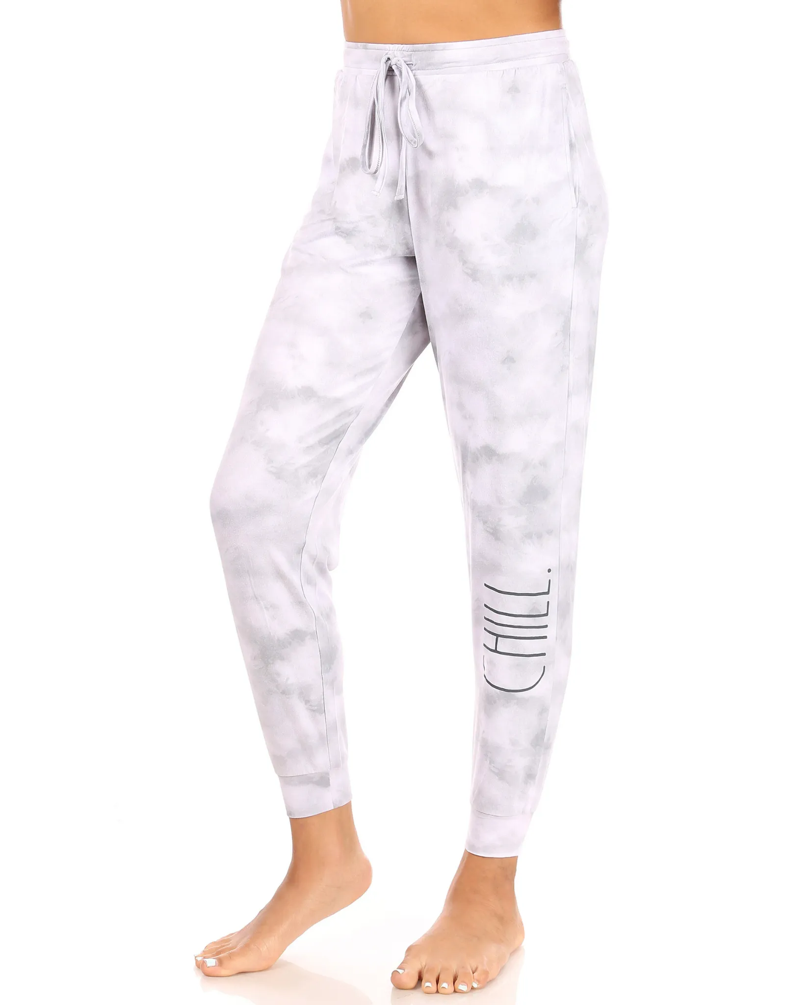 Women's "CHILL" Drawstring Pajama Joggers sold by Rae Dunn