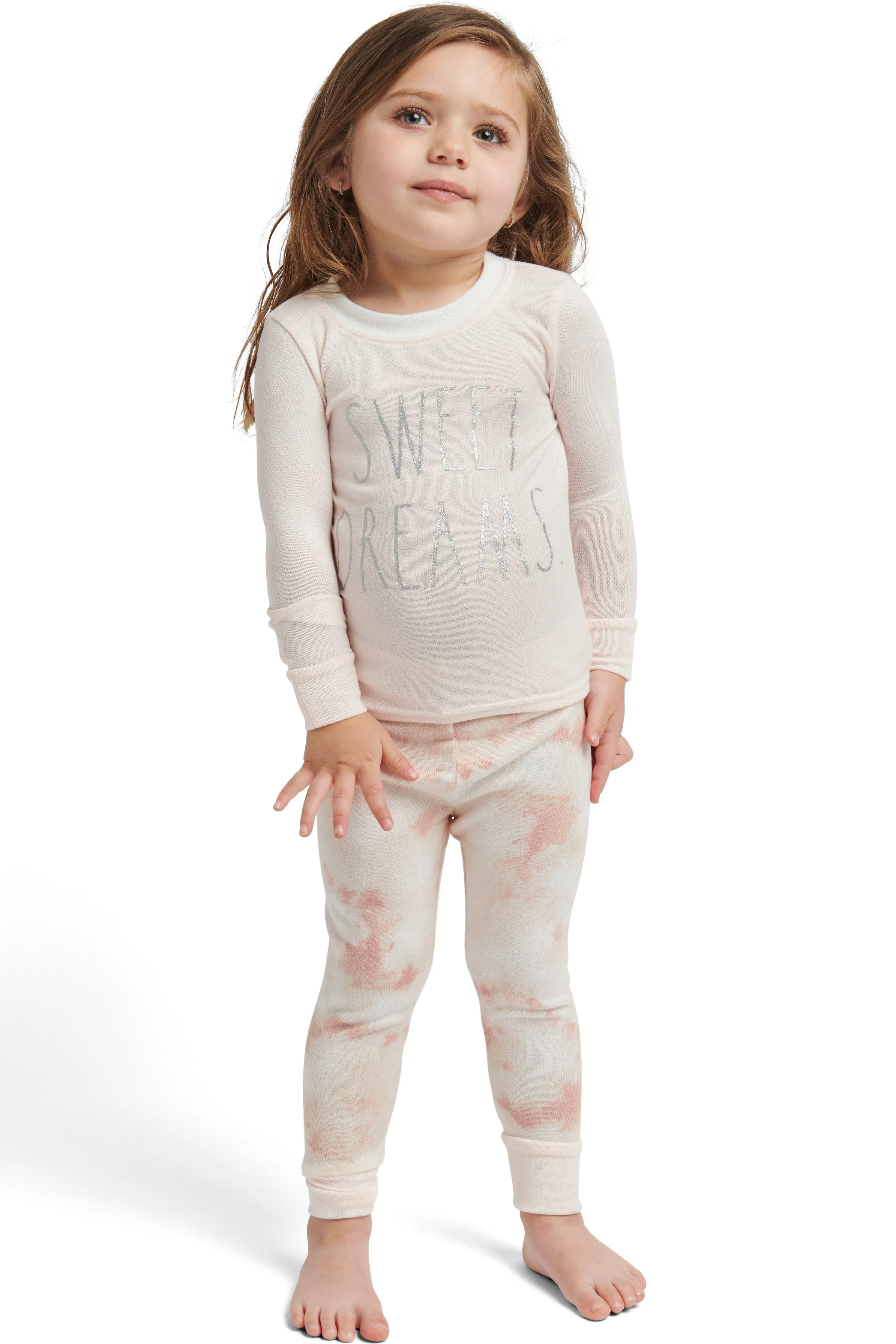 Girls' "SWEET DREAMS" Long Sleeve Top and Jogger Pajama Set sold by Rae Dunn product image thumbnail 4