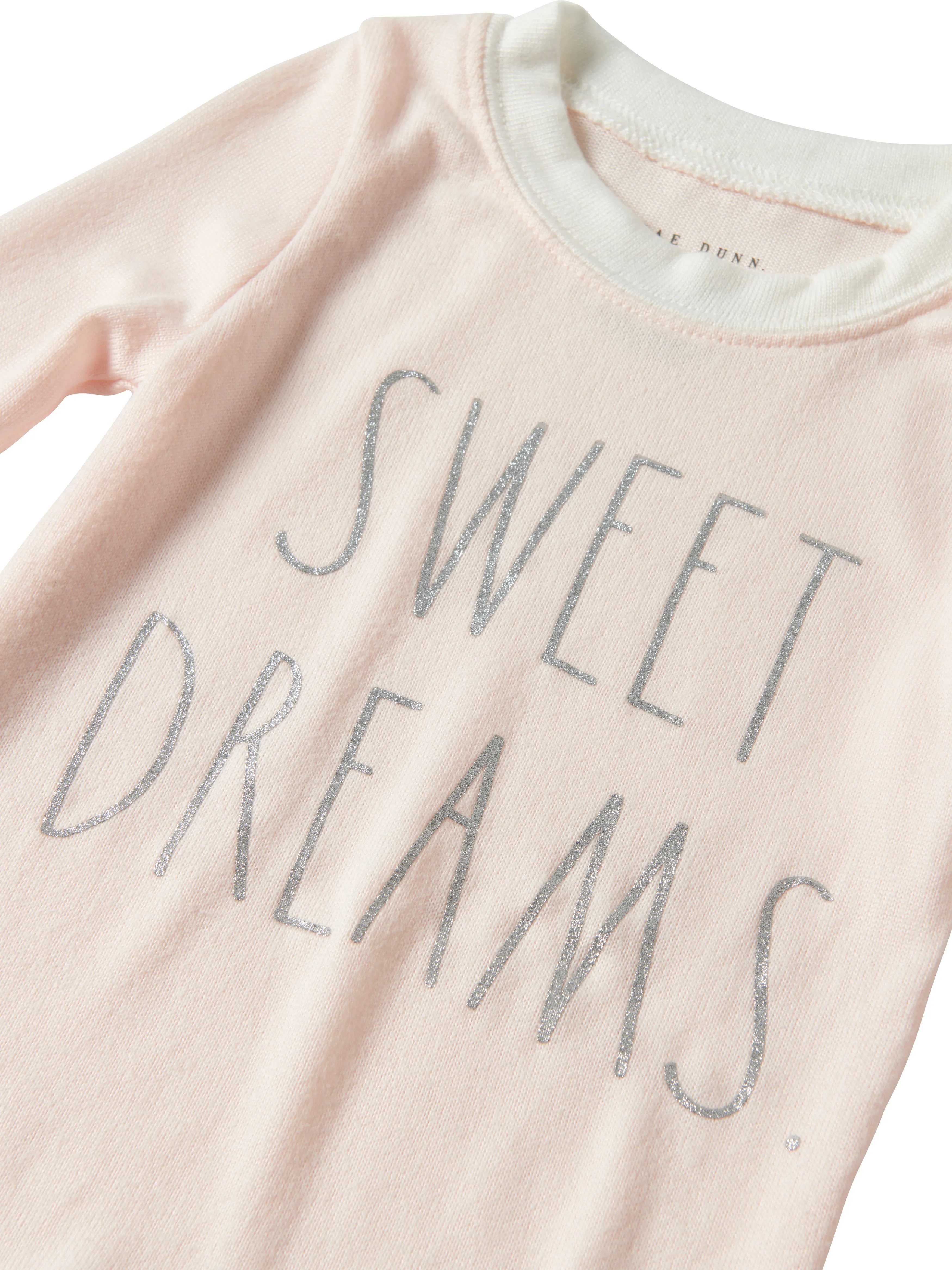 Girls' "SWEET DREAMS" Long Sleeve Top and Jogger Pajama Set sold by Rae Dunn product image thumbnail 2