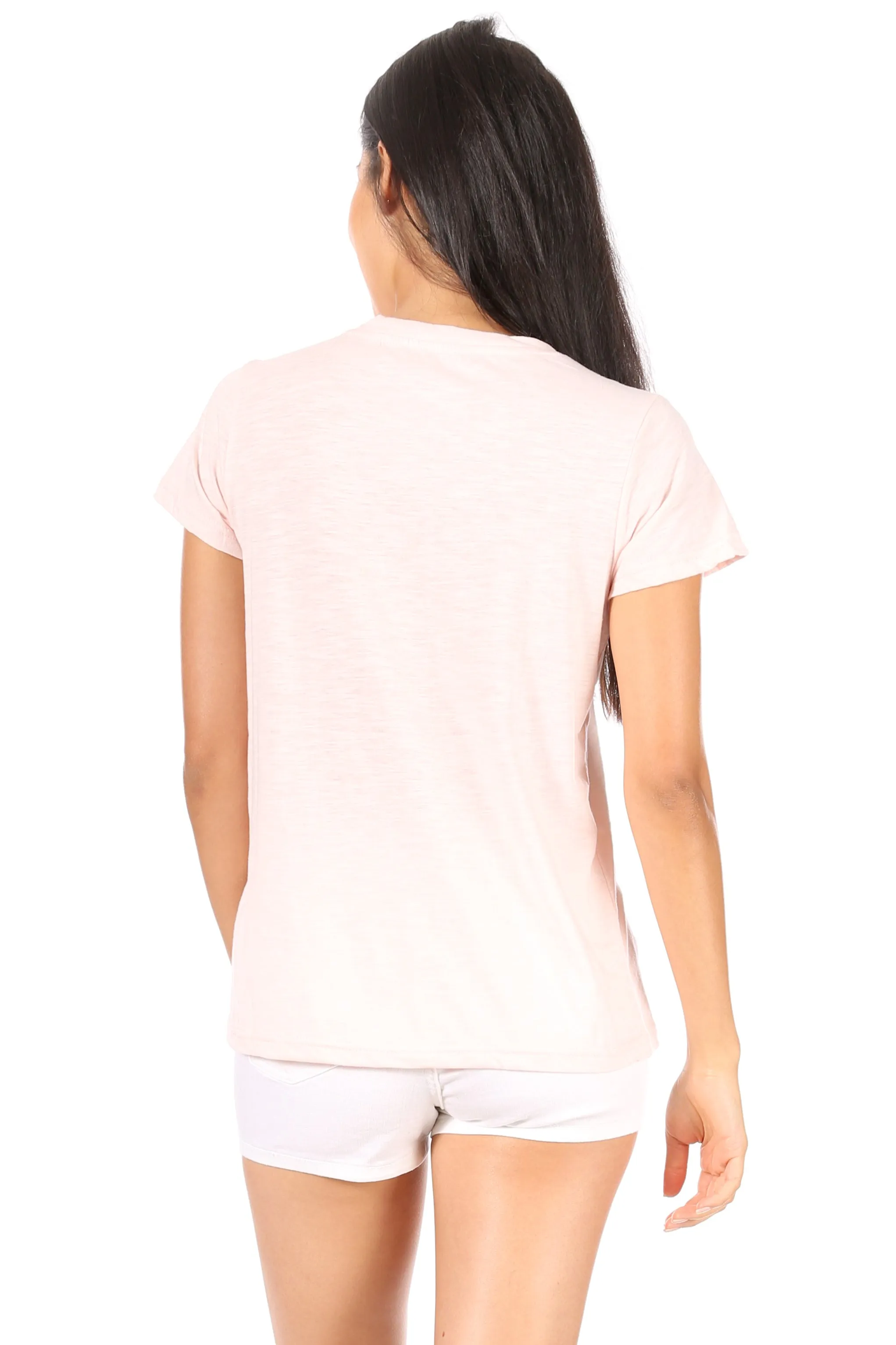 Women's "SUPER MOM" Short Sleeve Classic Slub T-Shirt sold by Rae Dunn product image thumbnail 3