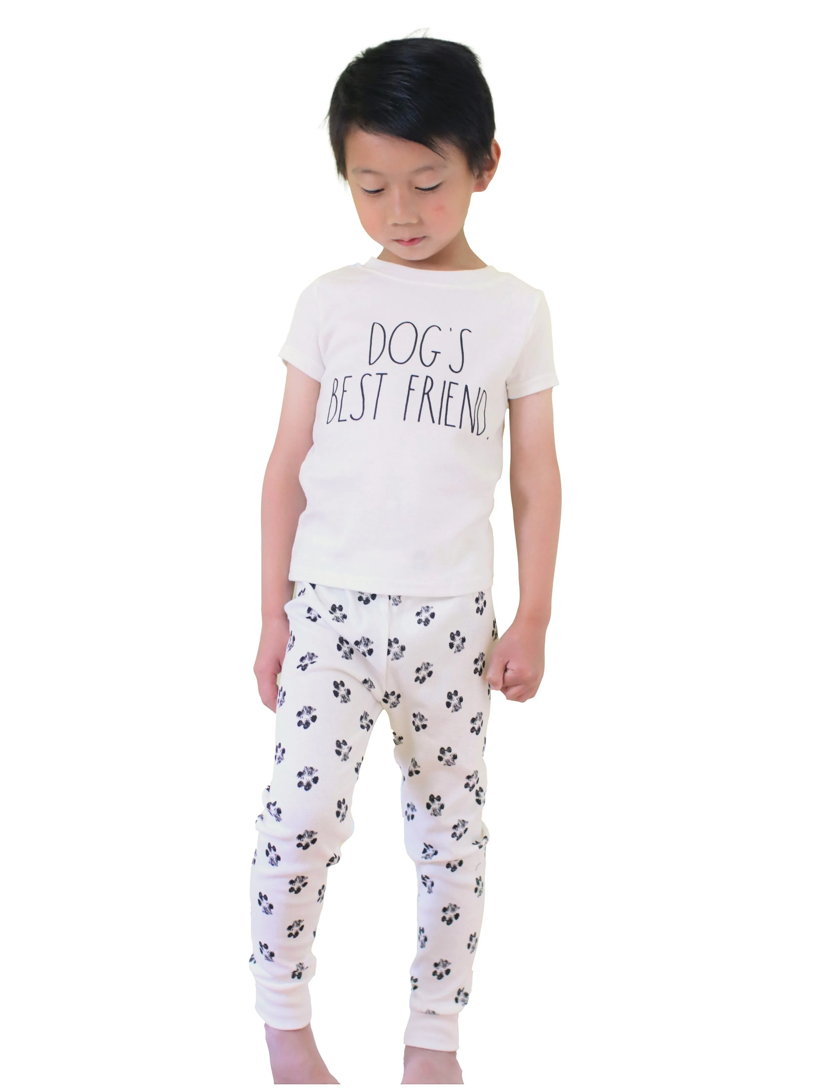 Boy's "DOGS BEST FRIEND" Short Sleeve Tee and Jogger Pajama Set sold by Rae Dunn product image thumbnail 3